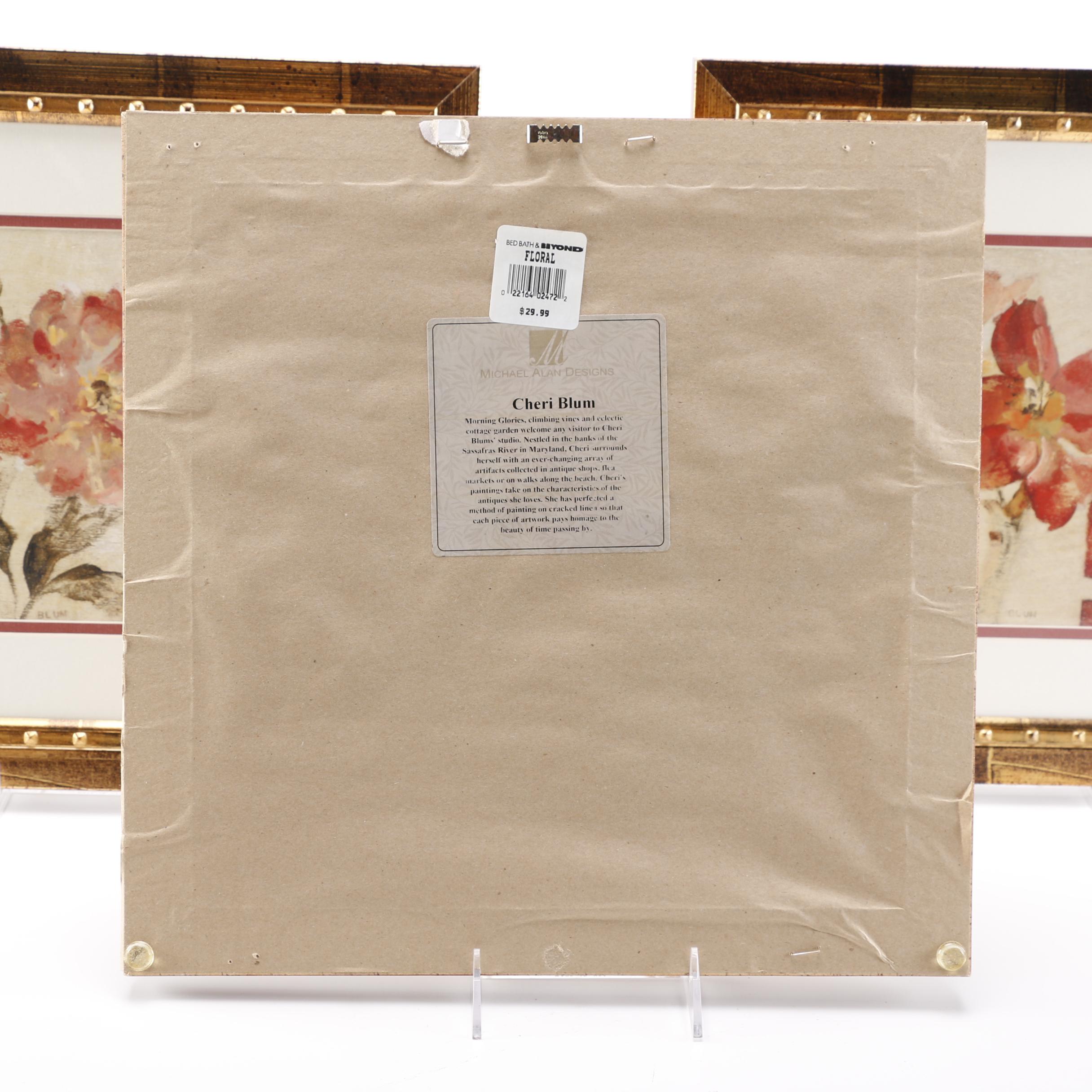 Cheri Blum Offset Lithographs of Flowers