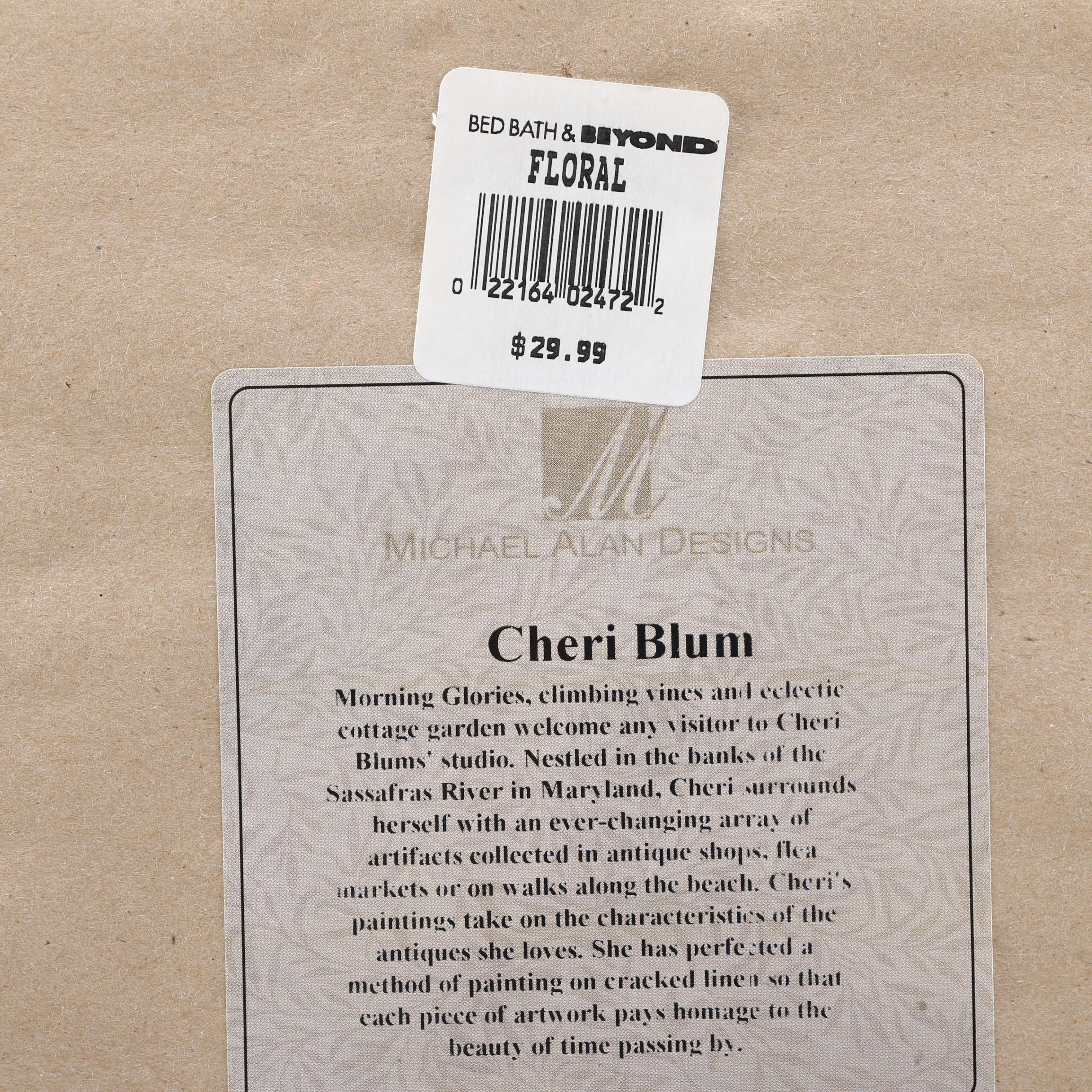 Cheri Blum Offset Lithographs of Flowers