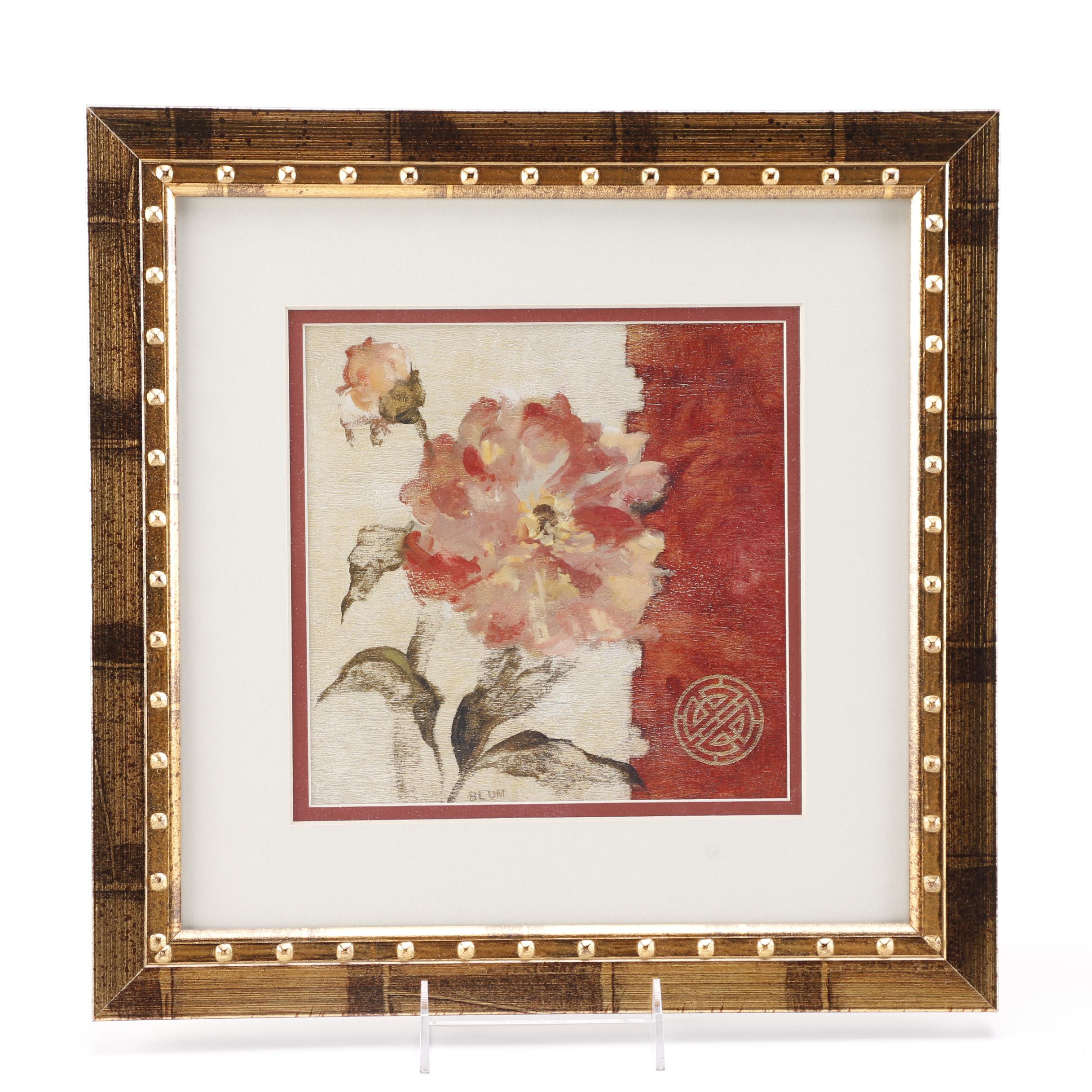 Cheri Blum Offset Lithographs of Flowers
