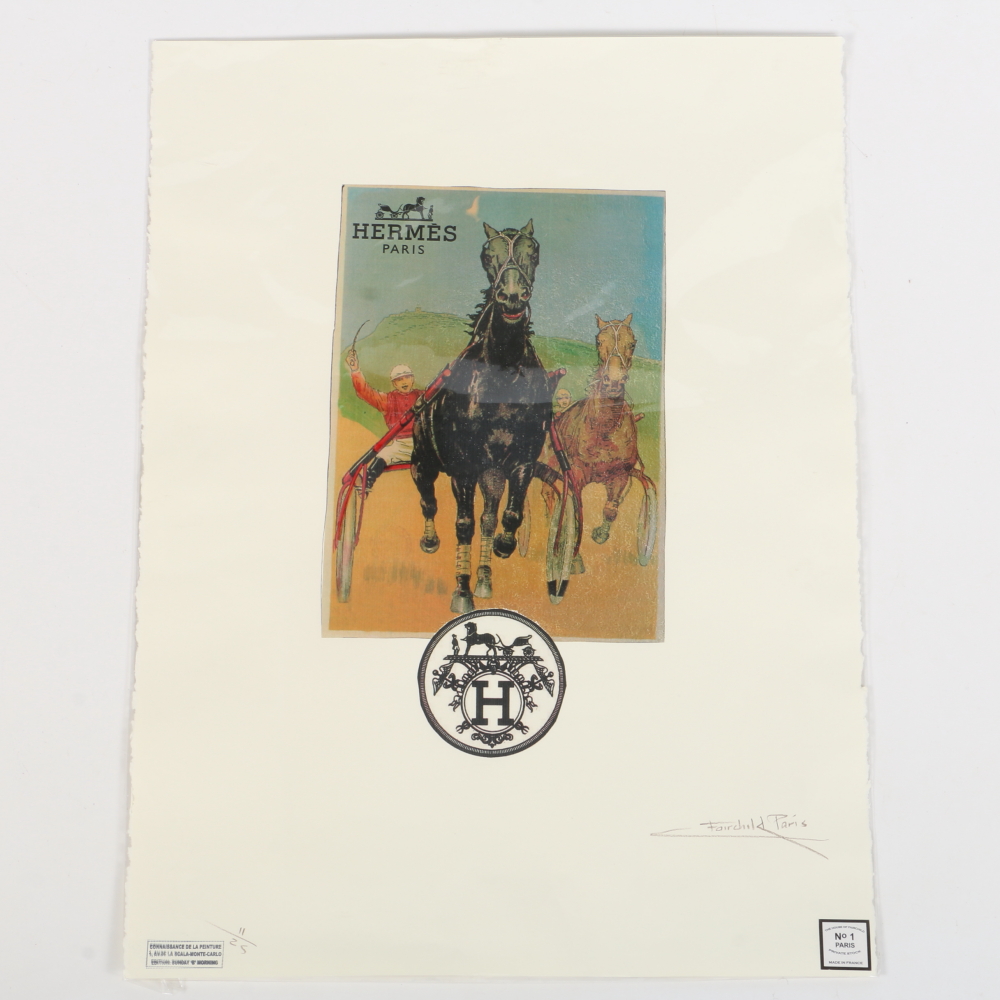 Hermes Fairchild Paris Signed Limited Edition Art Poster