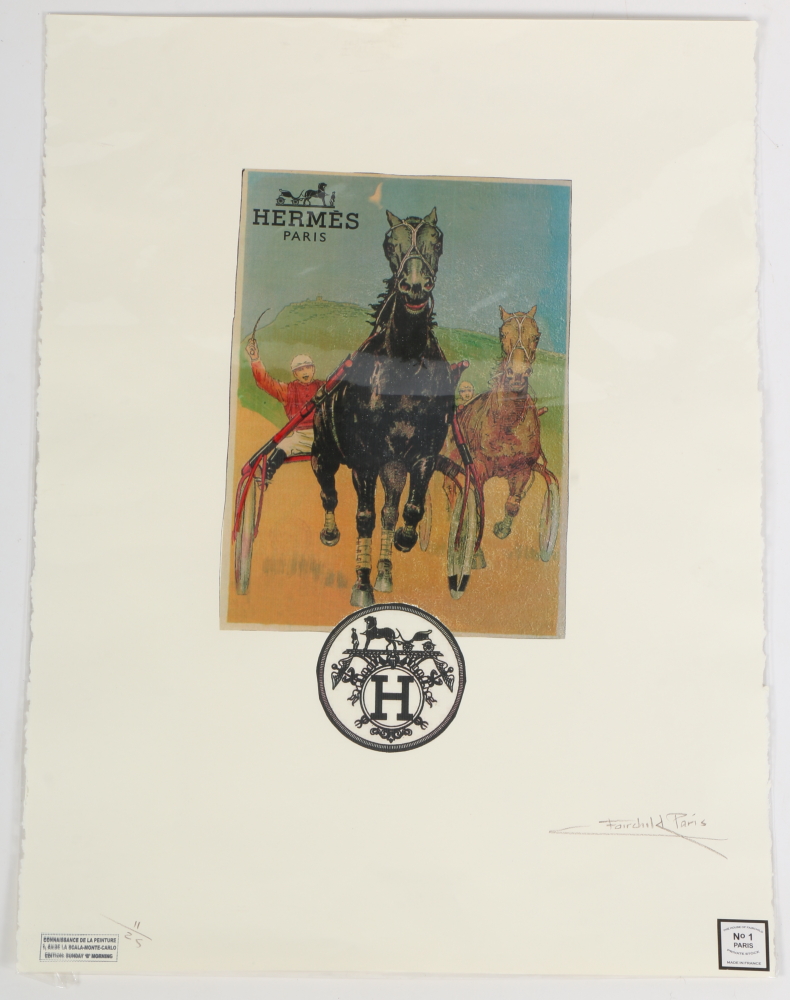 Hermes Fairchild Paris Signed Limited Edition Art Poster