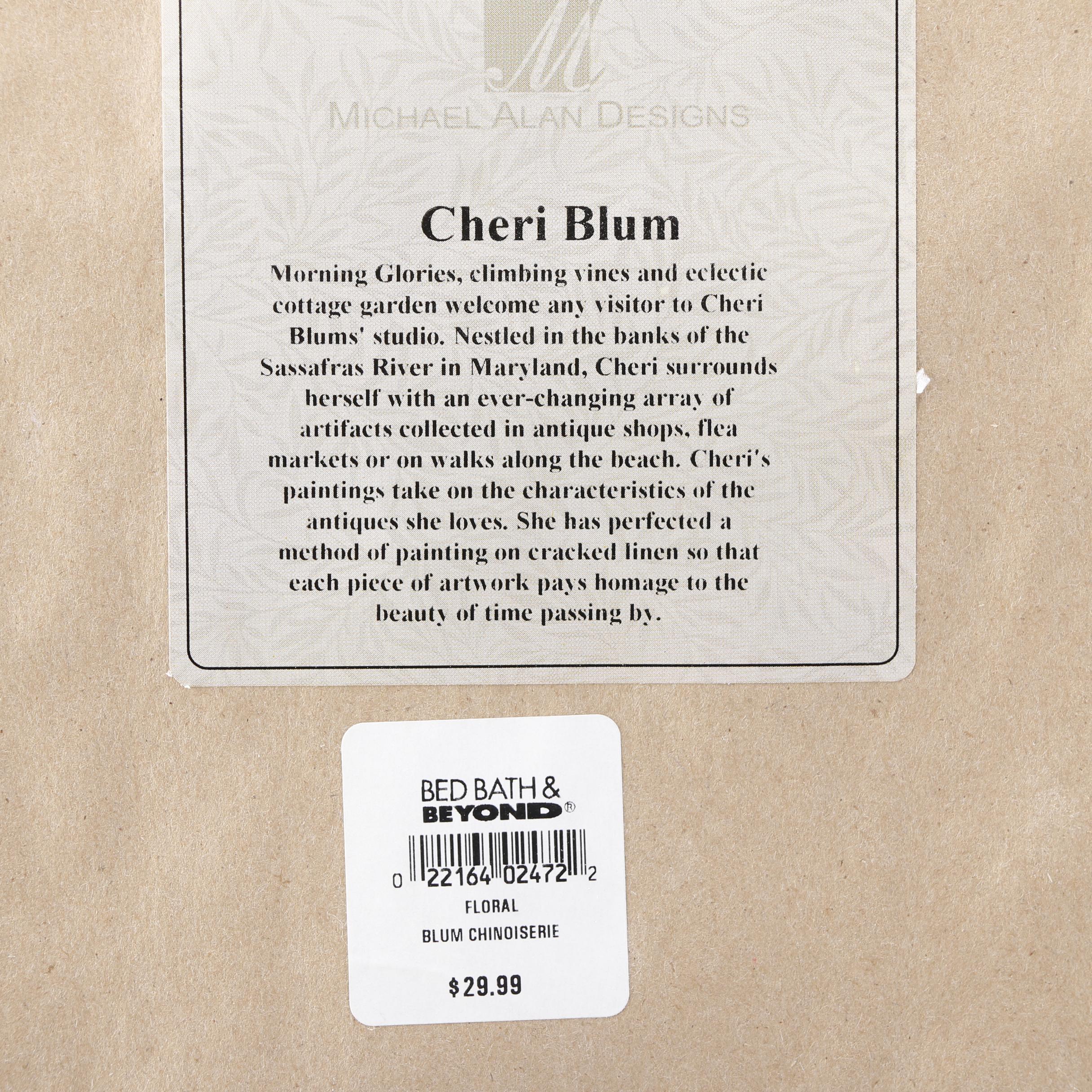 Cheri Blum Offset Lithographs of Flowers