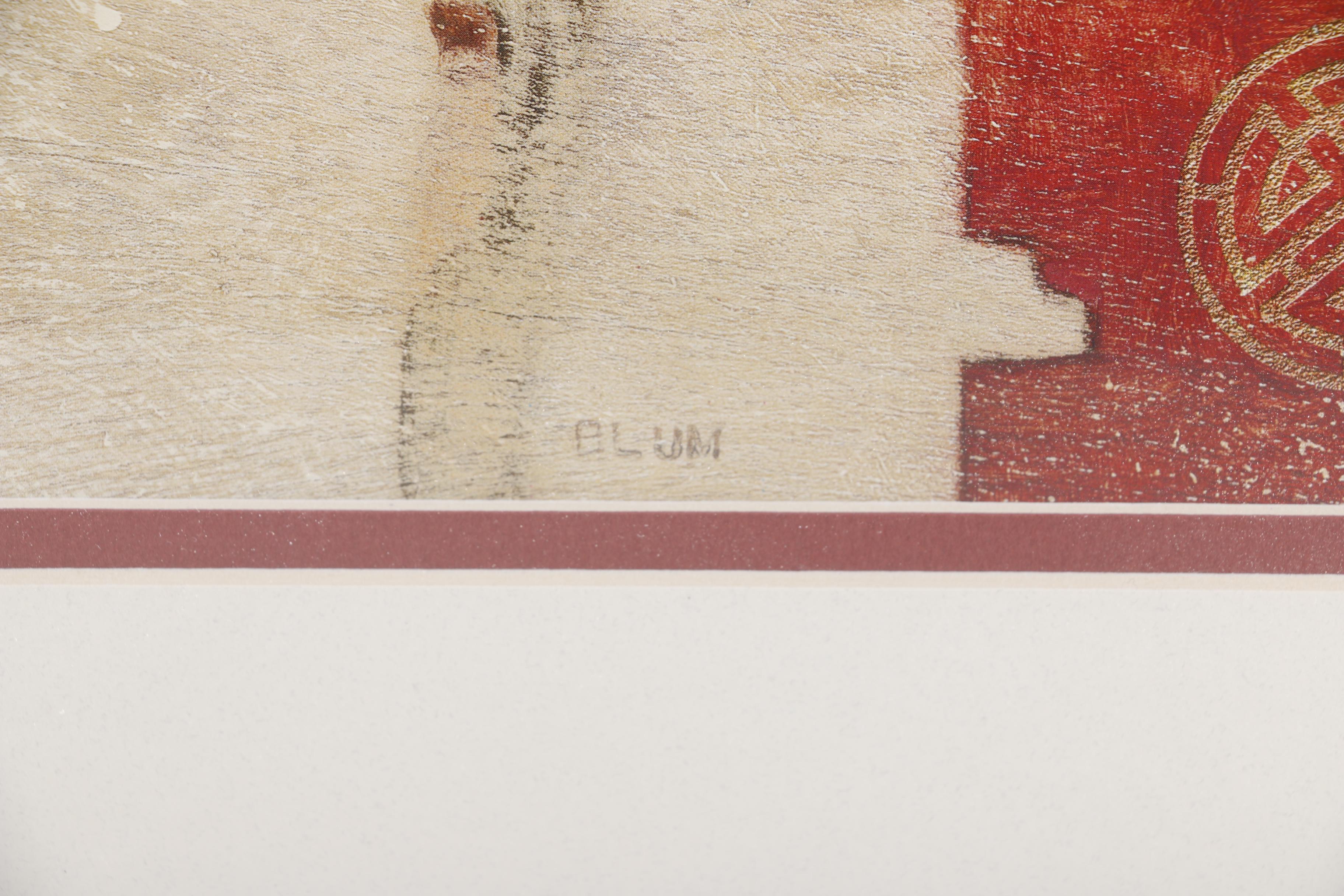 Cheri Blum Offset Lithographs of Flowers