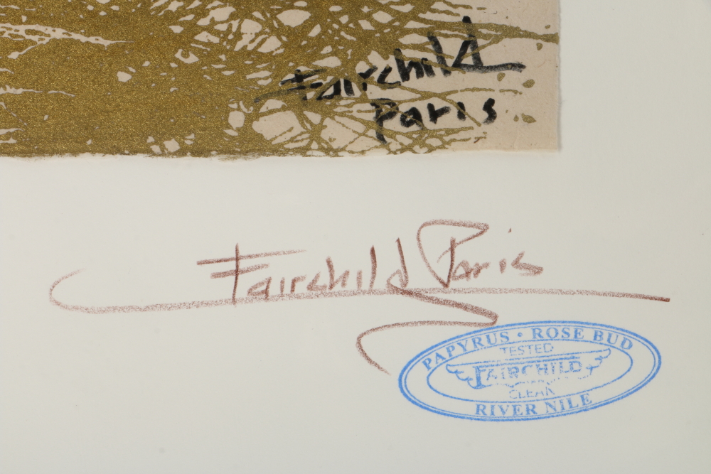 John Fairchild Paris Artist Proof Serigraph of Jacqueline Kennedy