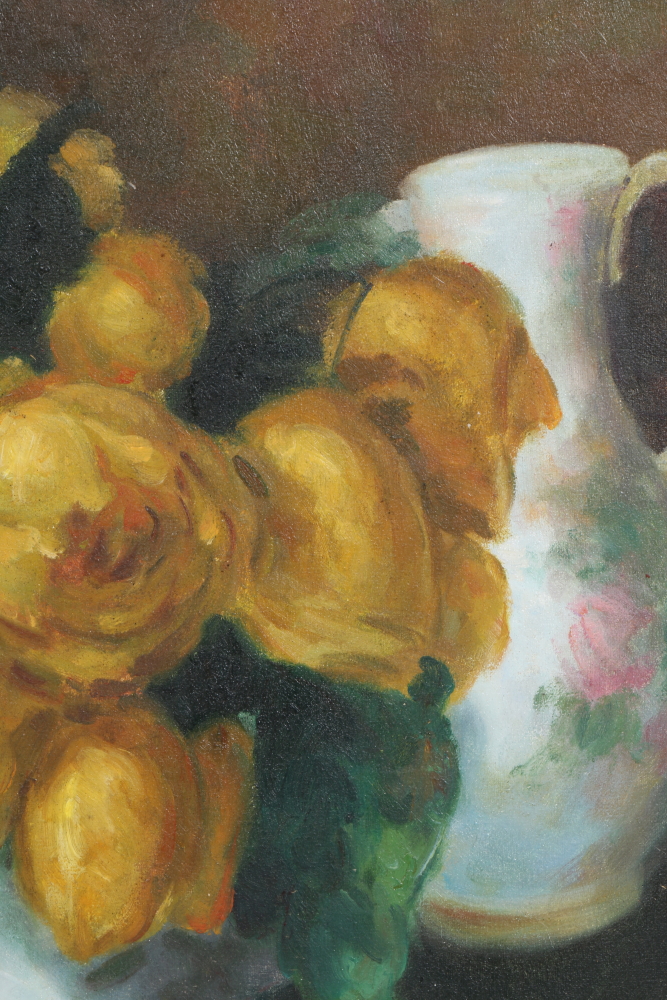 Original Oil on Canvas Still Life Signed V. Peter