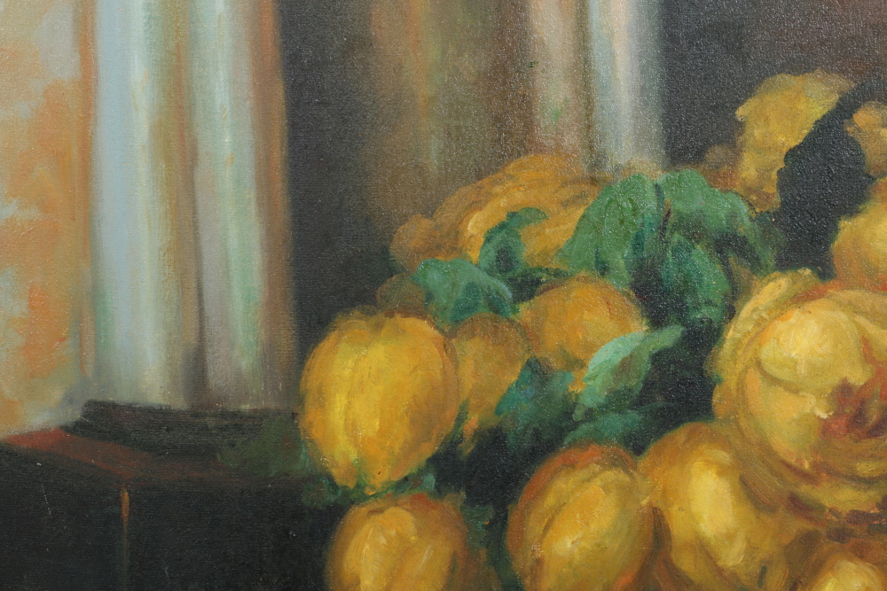 Original Oil on Canvas Still Life Signed V. Peter