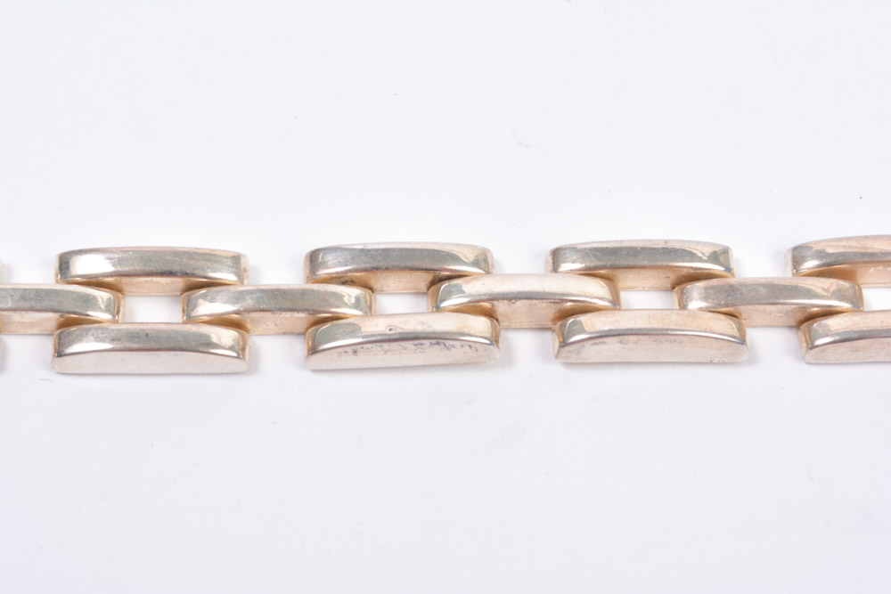 Three Sterling Silver Bracelets