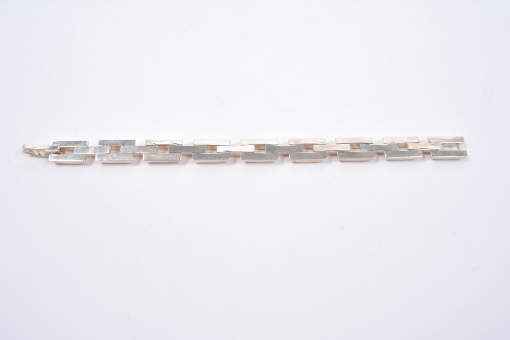 Three Sterling Silver Bracelets