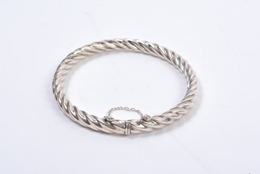Three Sterling Silver Bracelets