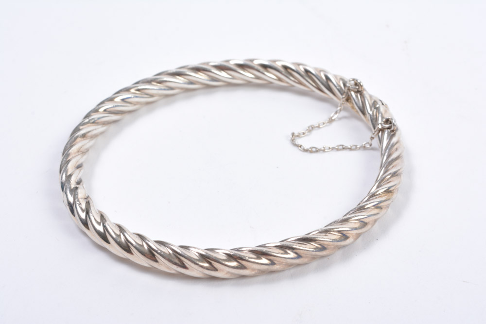 Three Sterling Silver Bracelets