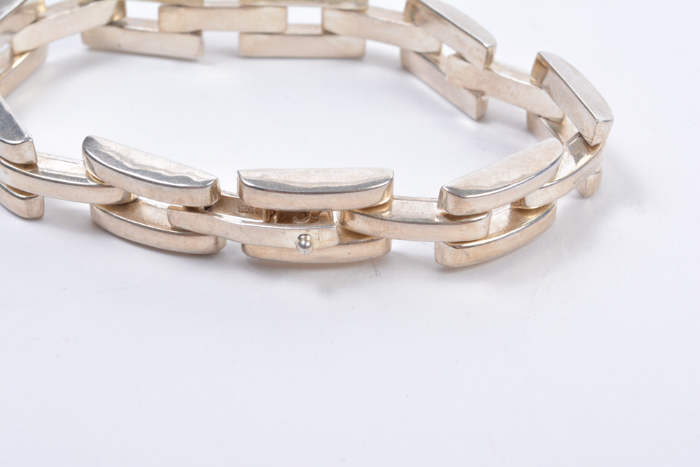 Three Sterling Silver Bracelets