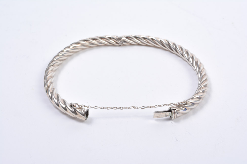 Three Sterling Silver Bracelets
