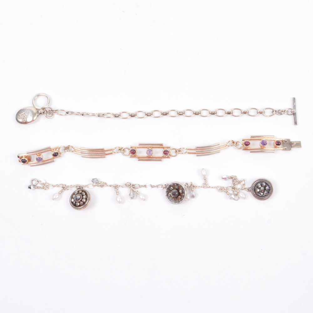 Sterling Silver Bracelets Including Ralph Lauren