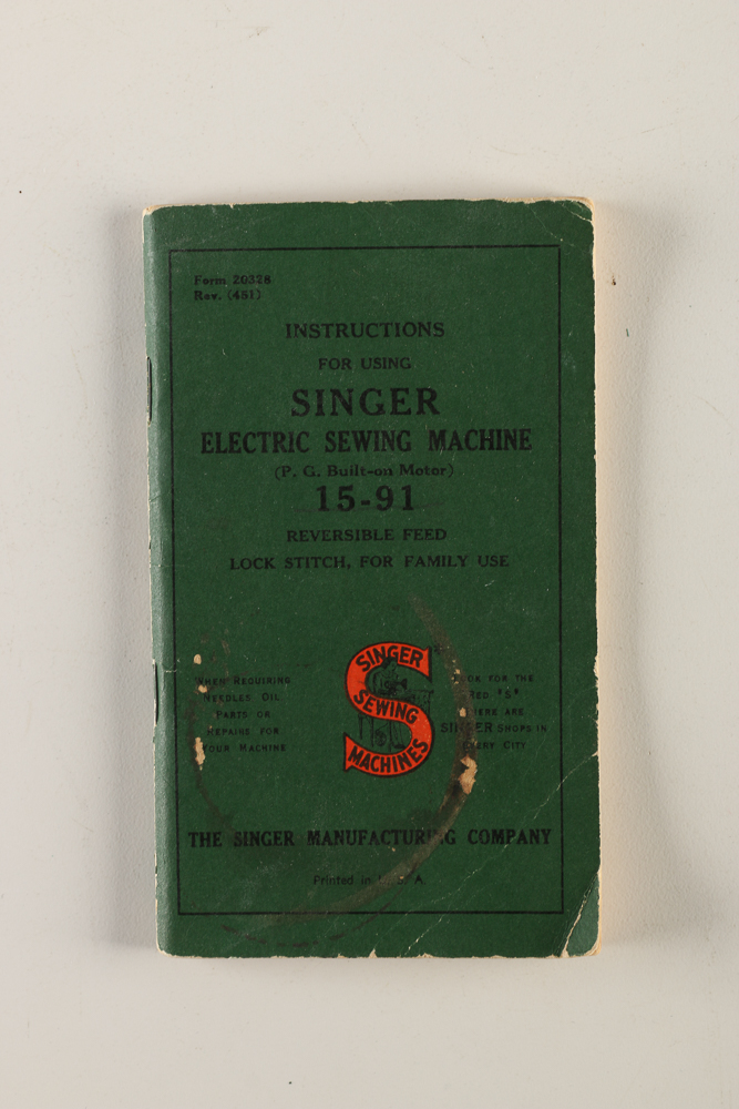 1920 Singer "Redeye" Sewing Machine