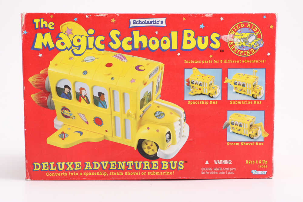 Group of Children's Toys Featuring "The Magic School Bus"