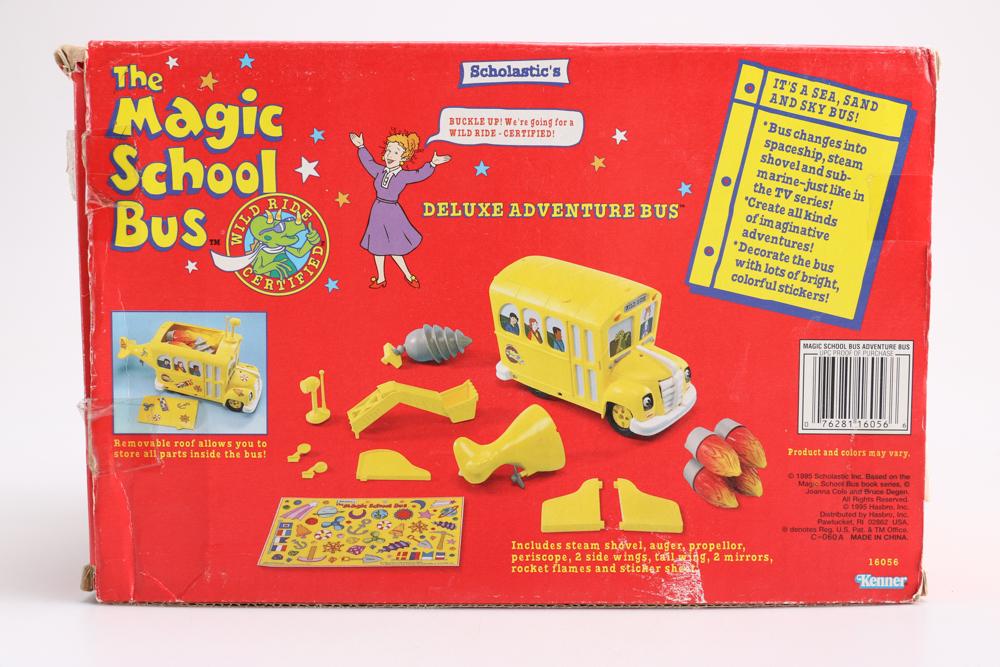Group of Children's Toys Featuring "The Magic School Bus"