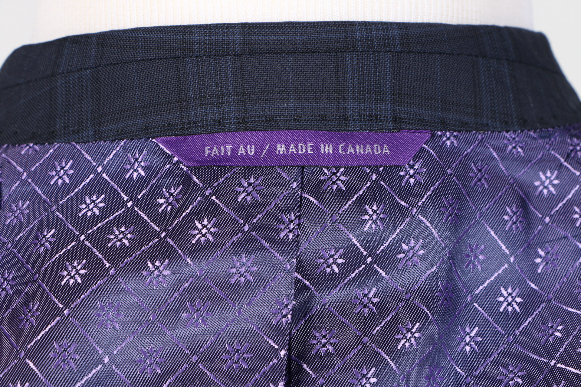 Ted Baker Navy Checked Wool Three Piece Suit