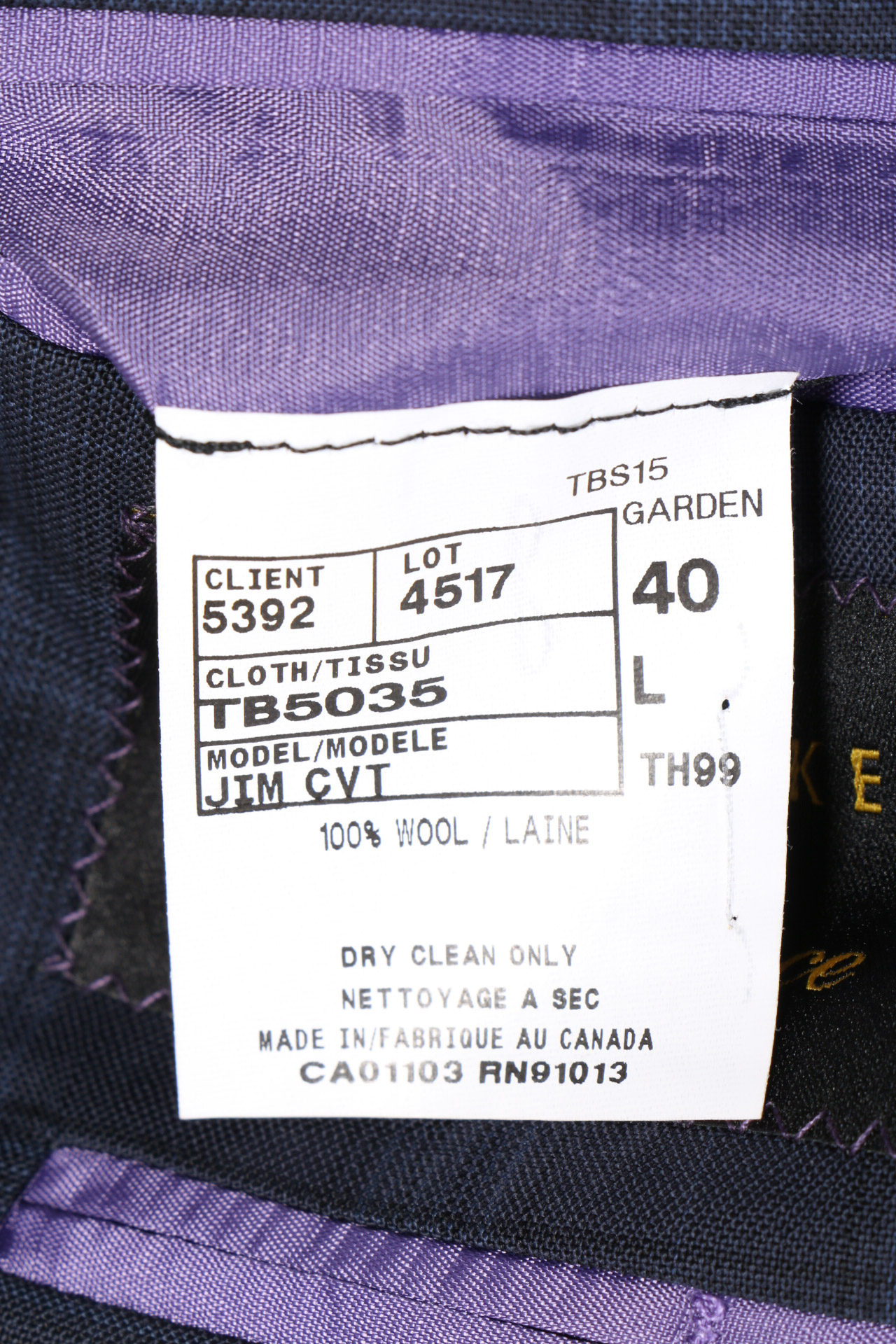 Ted Baker Navy Checked Wool Three Piece Suit