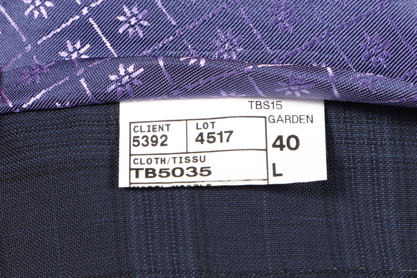 Ted Baker Navy Checked Wool Three Piece Suit