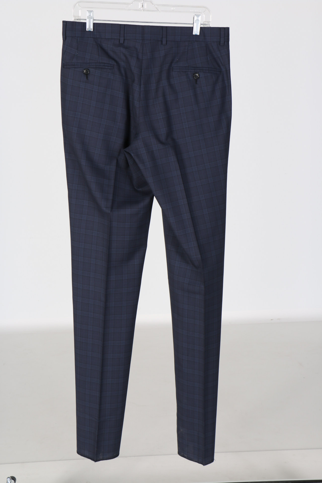 Ted Baker Navy Checked Wool Three Piece Suit