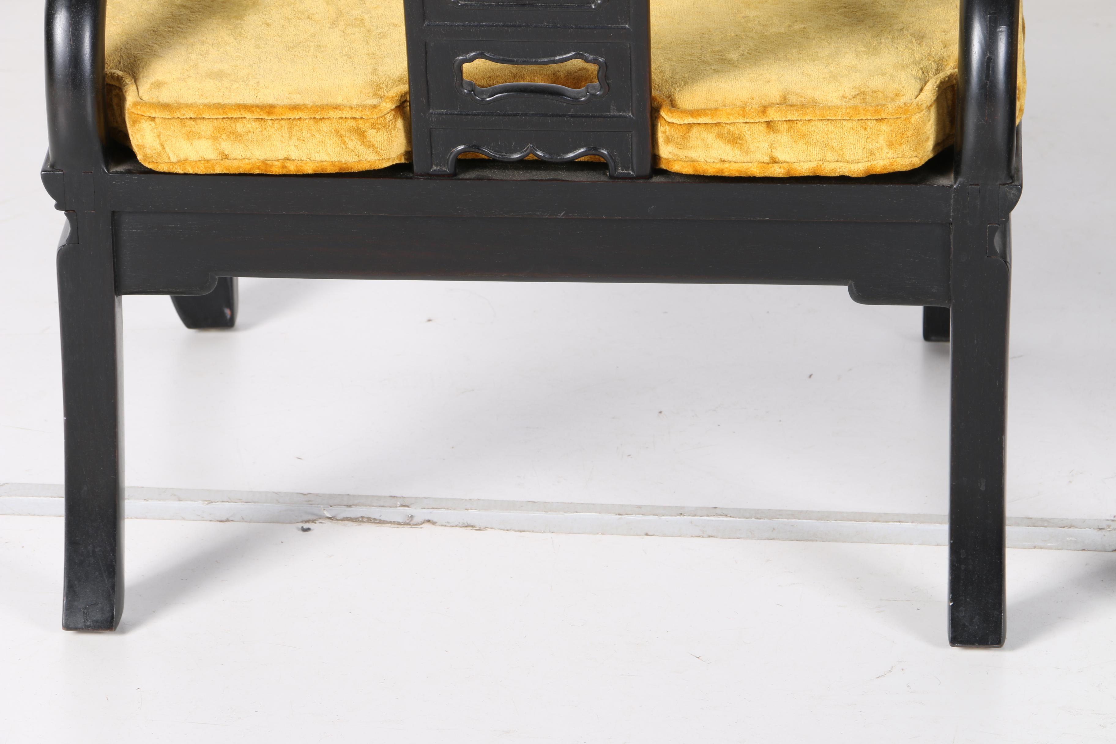 1960's Royal Cathay Teak Chinese Horseshoe Chairs