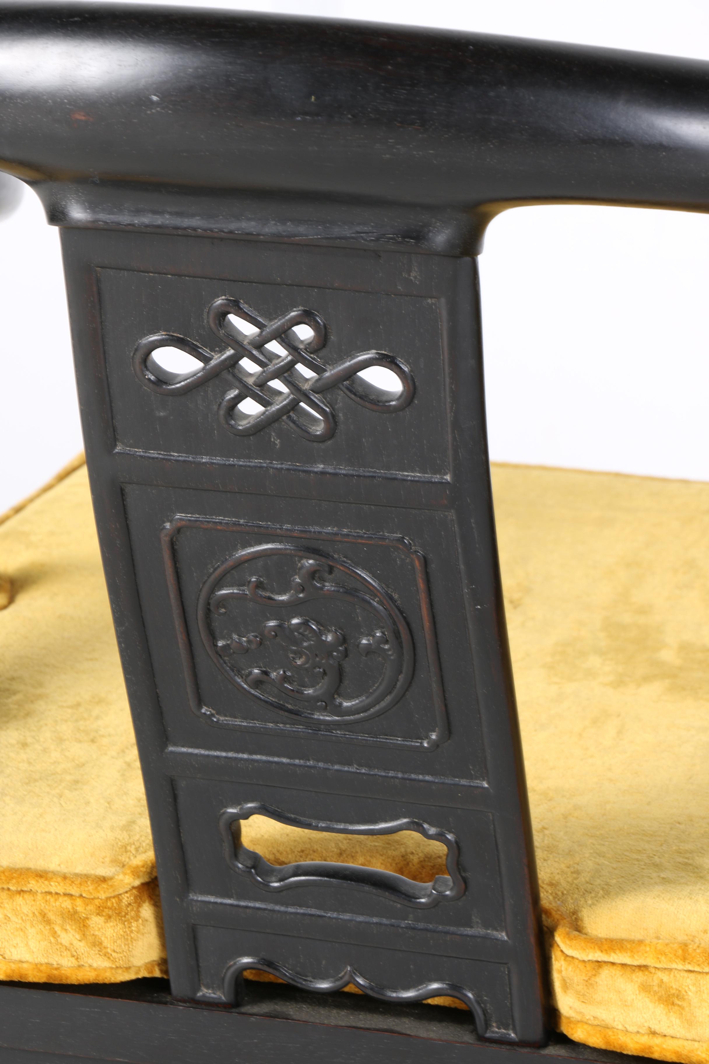 1960's Royal Cathay Teak Chinese Horseshoe Chairs