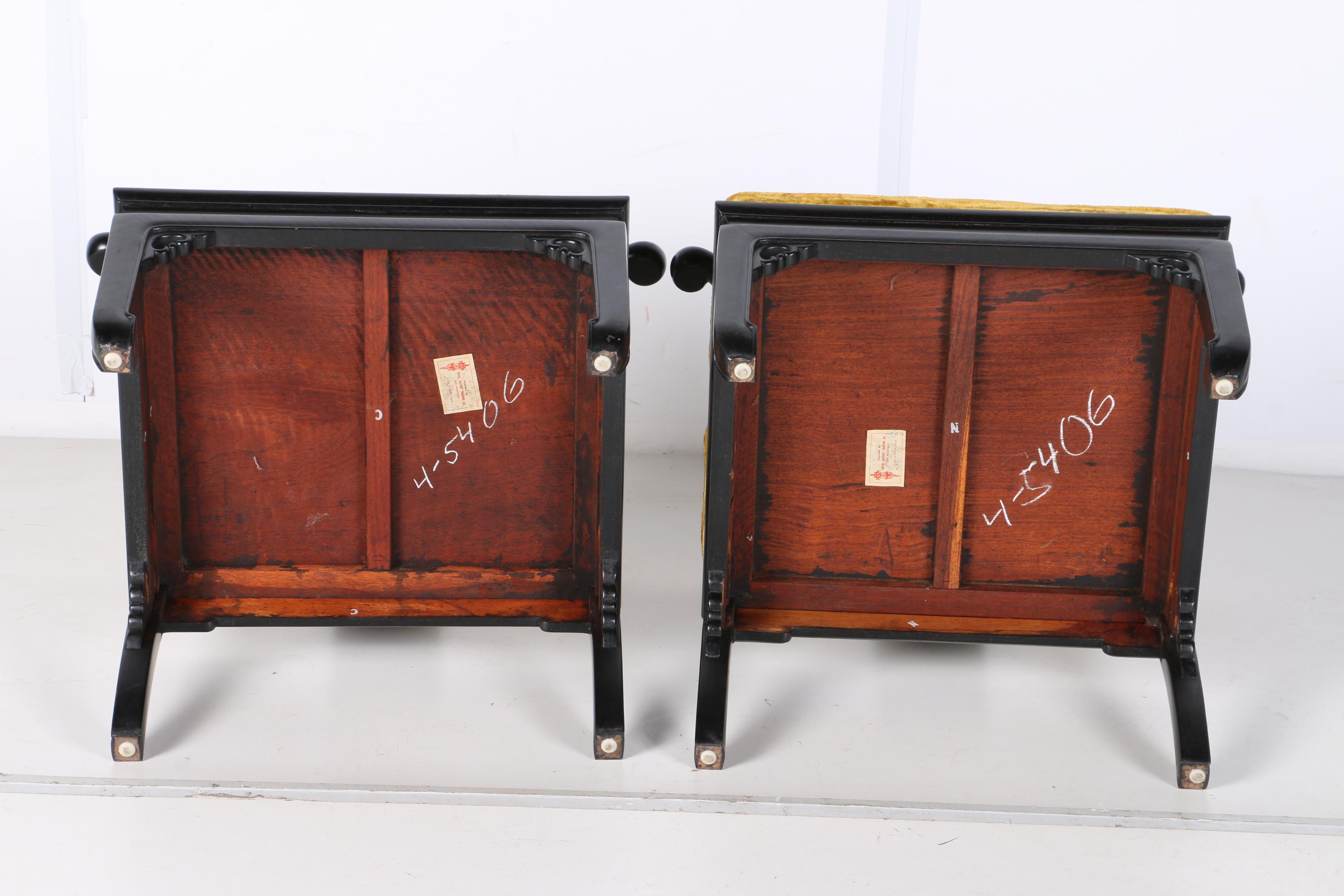 1960's Royal Cathay Teak Chinese Horseshoe Chairs