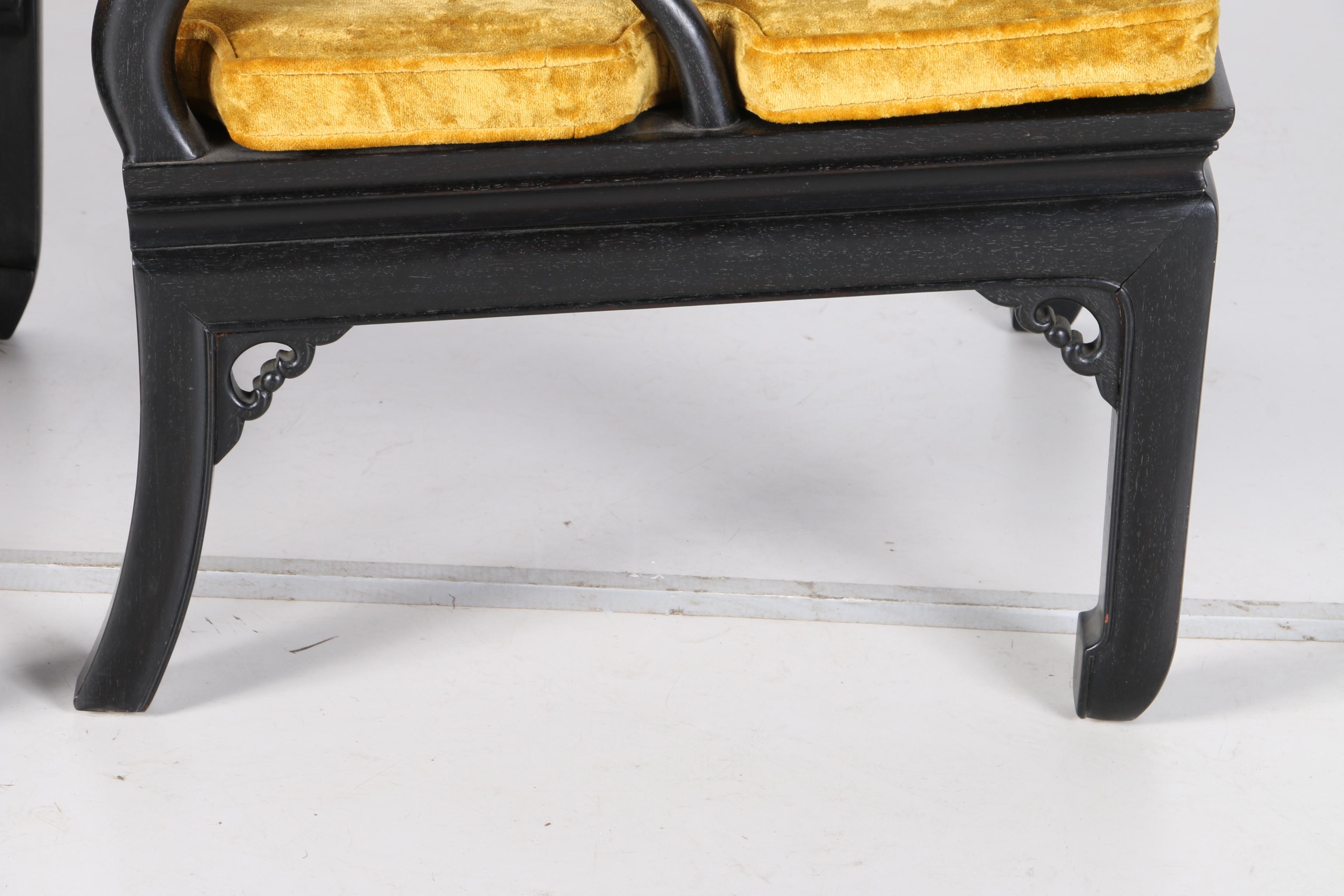 1960's Royal Cathay Teak Chinese Horseshoe Chairs