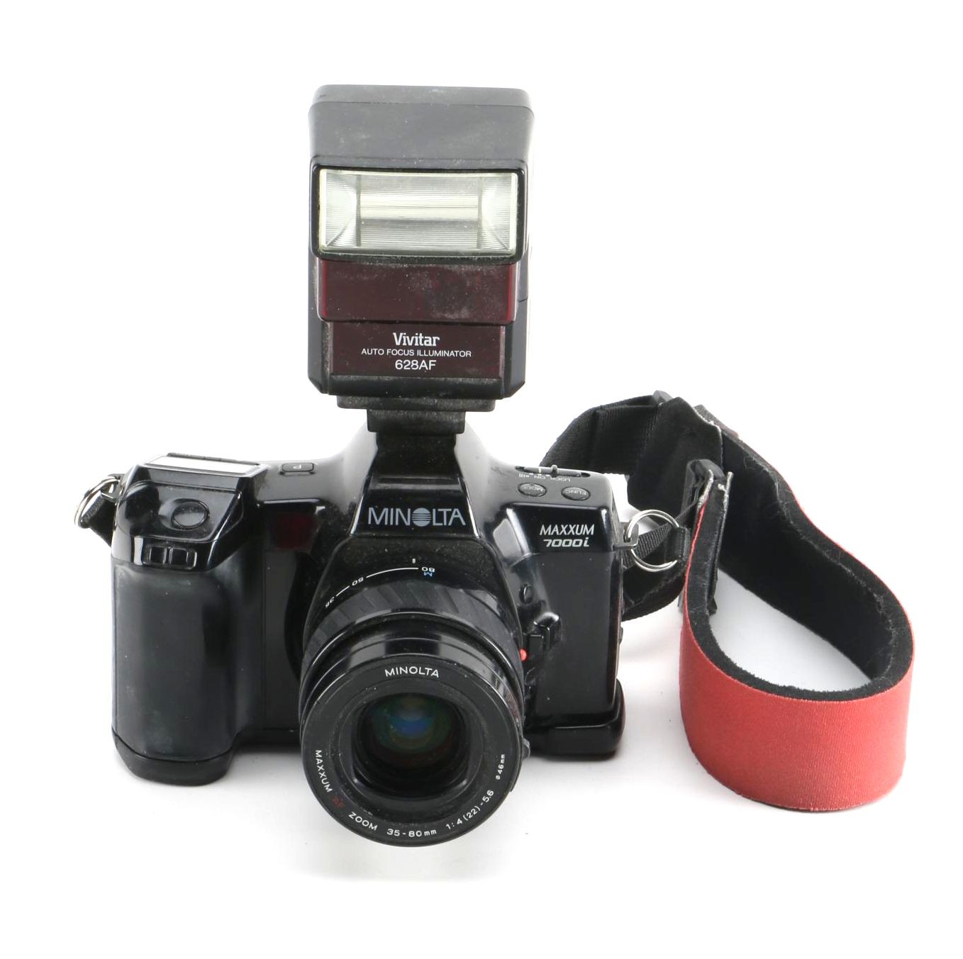 Minolta Maxxum 7000 35mm SLR Film Camera With Flash