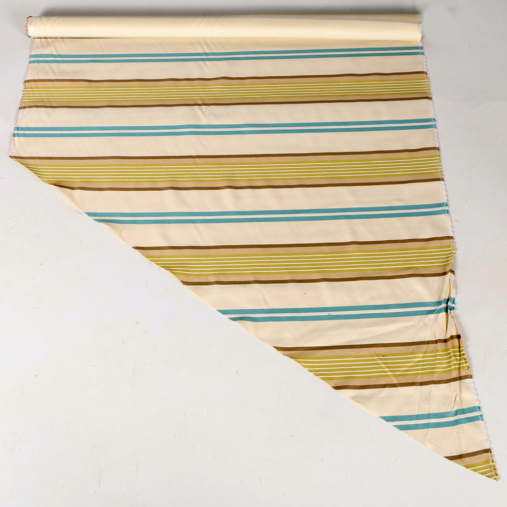 Striped Linen Blend Fabric