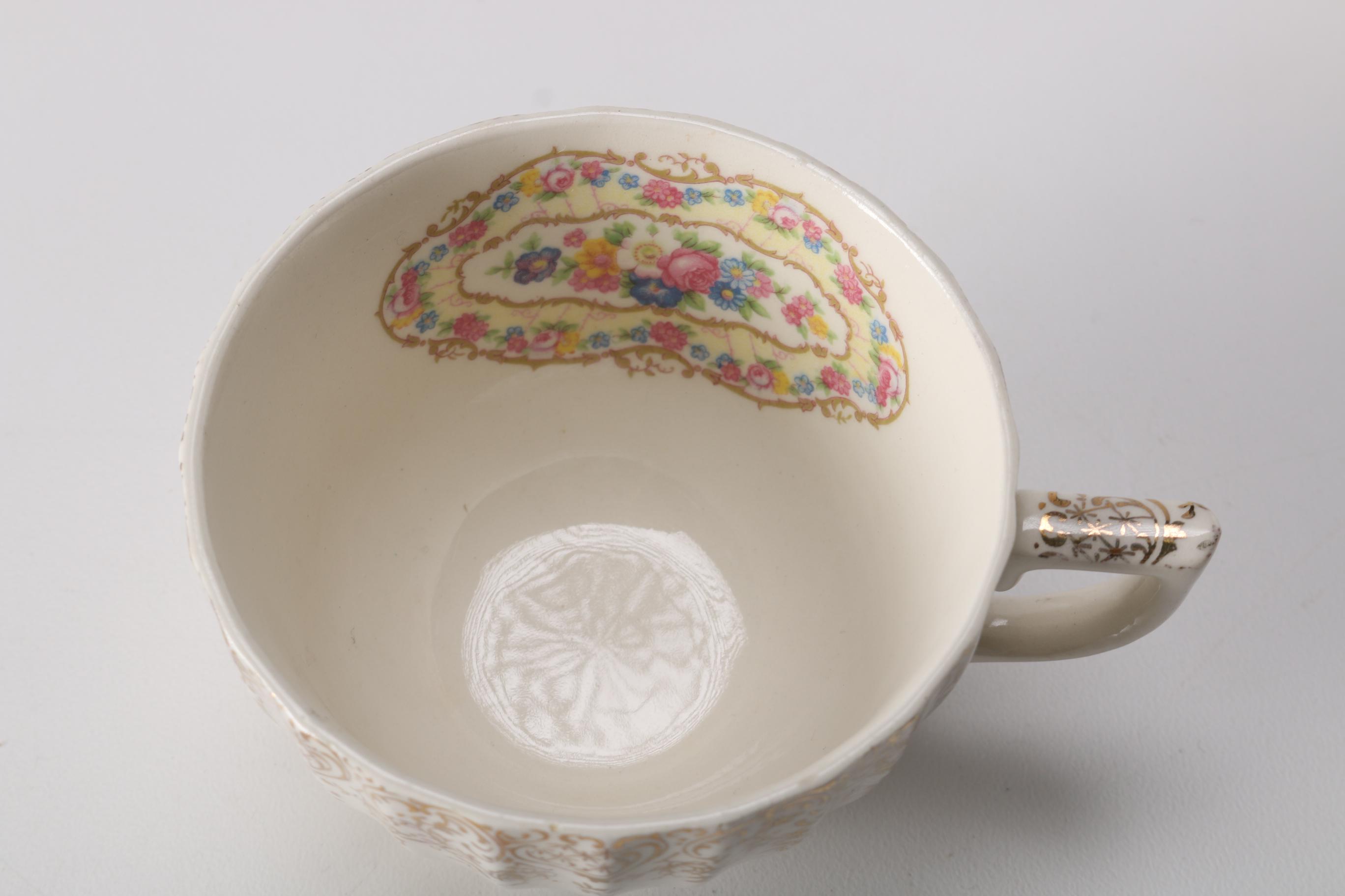 Set of American Limoges 22K Gold "Toledo Delight" Tableware