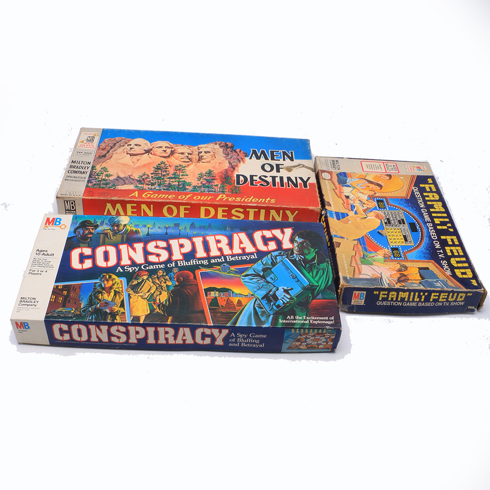 Vintage Milton Bradley Board Game Collection
