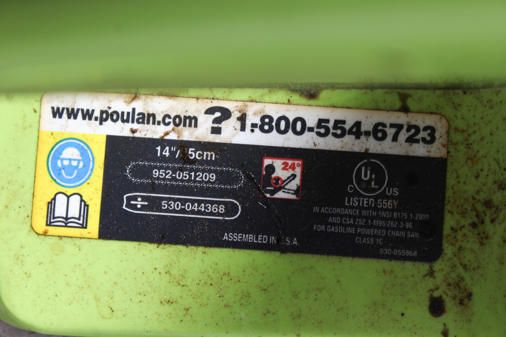 Poulan 2150LX 14 Inch Chain Saw