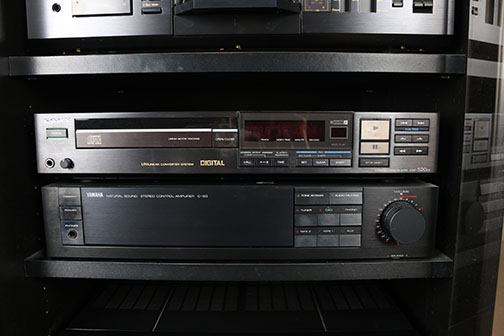 Yamaha, Sony Stereo Components and Cabinet
