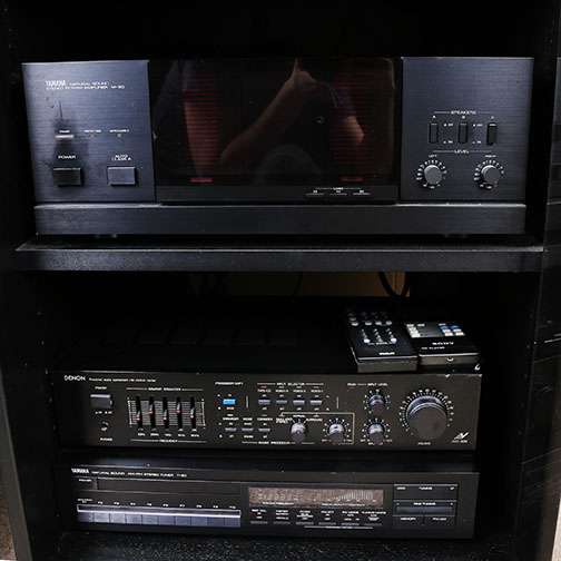 Yamaha, Sony Stereo Components and Cabinet