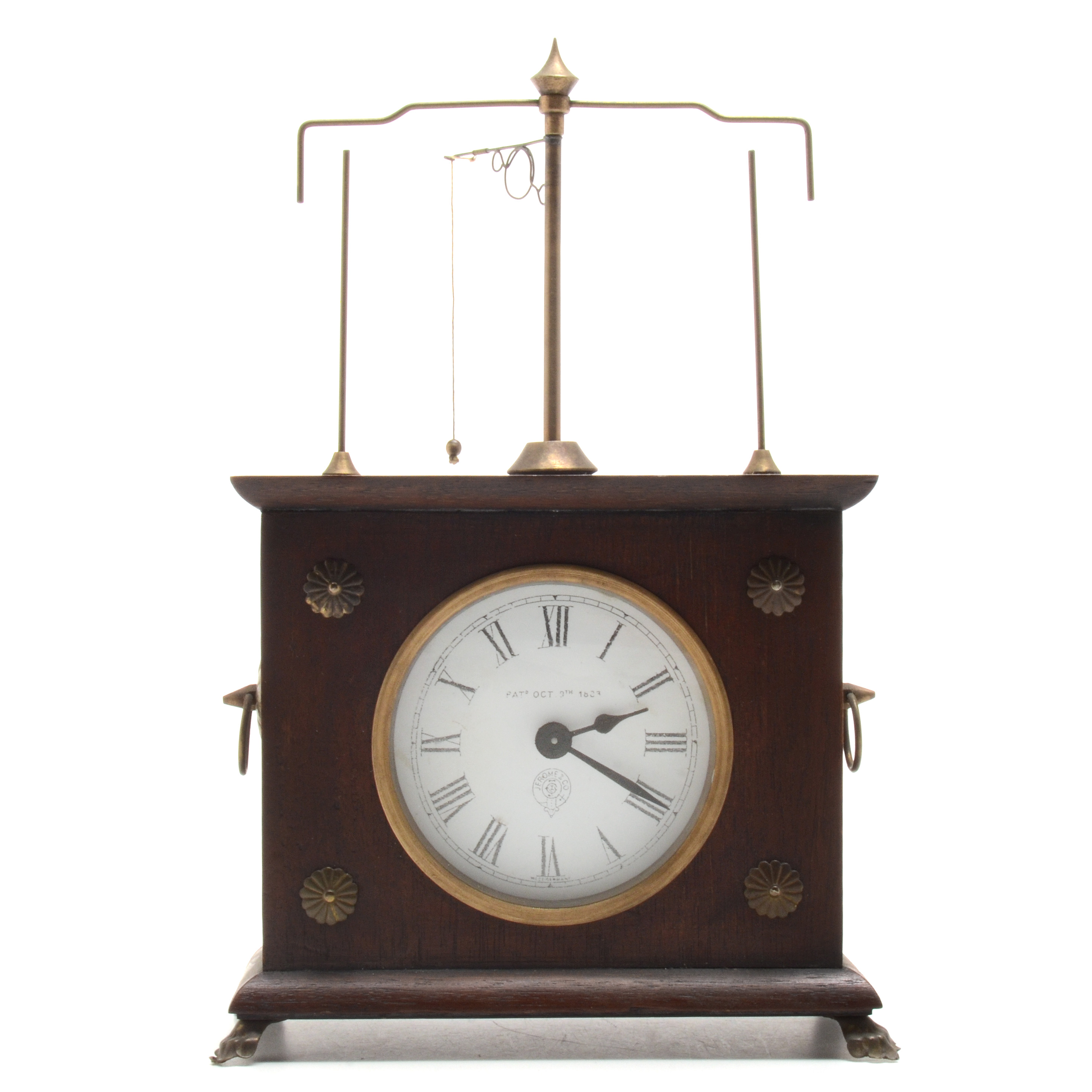 Vintage Horolovar Flying Pendulum Clock