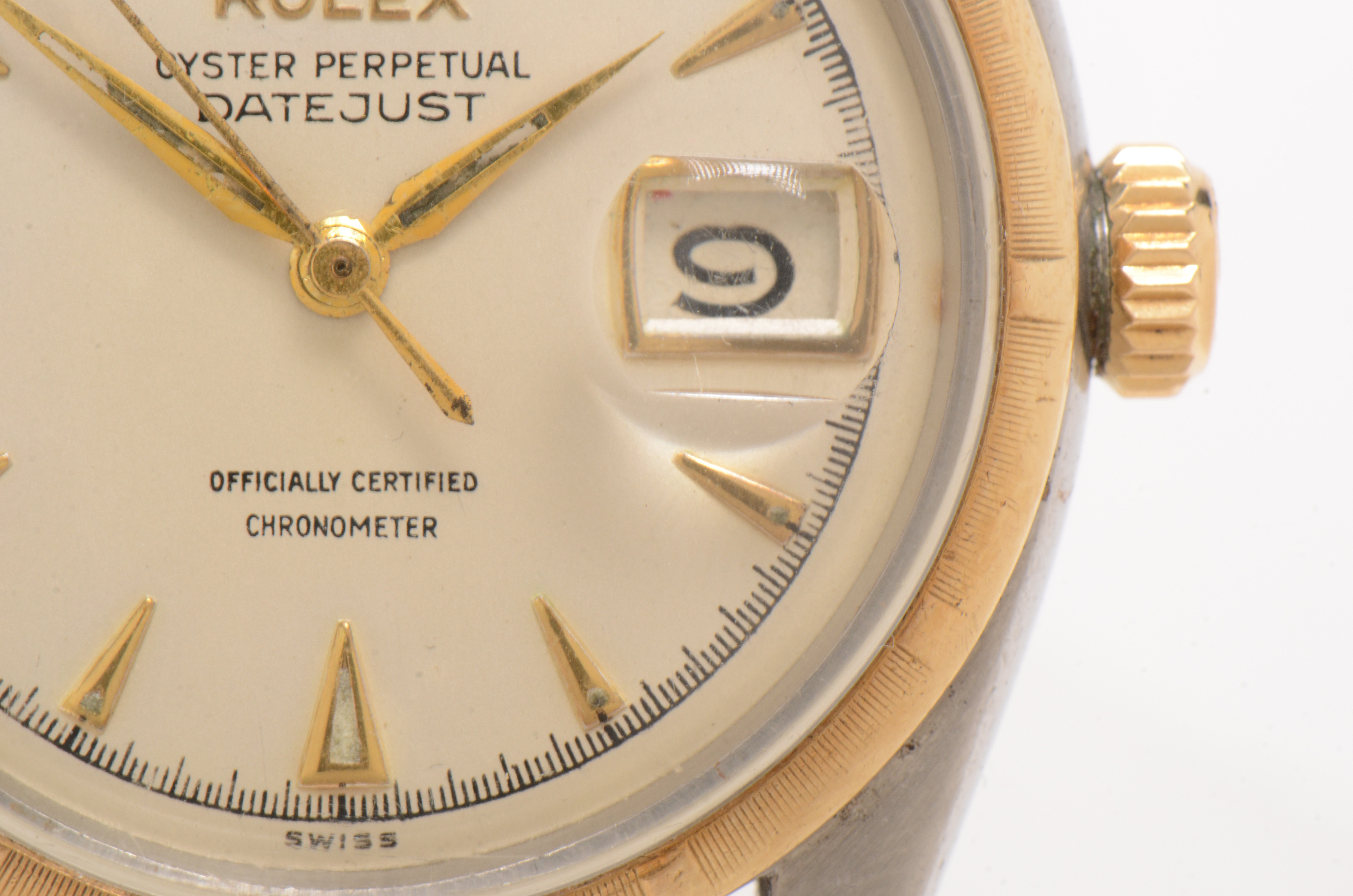 Vintage Rolex Datejust 14K Yellow Gold Stainless Steel Watch