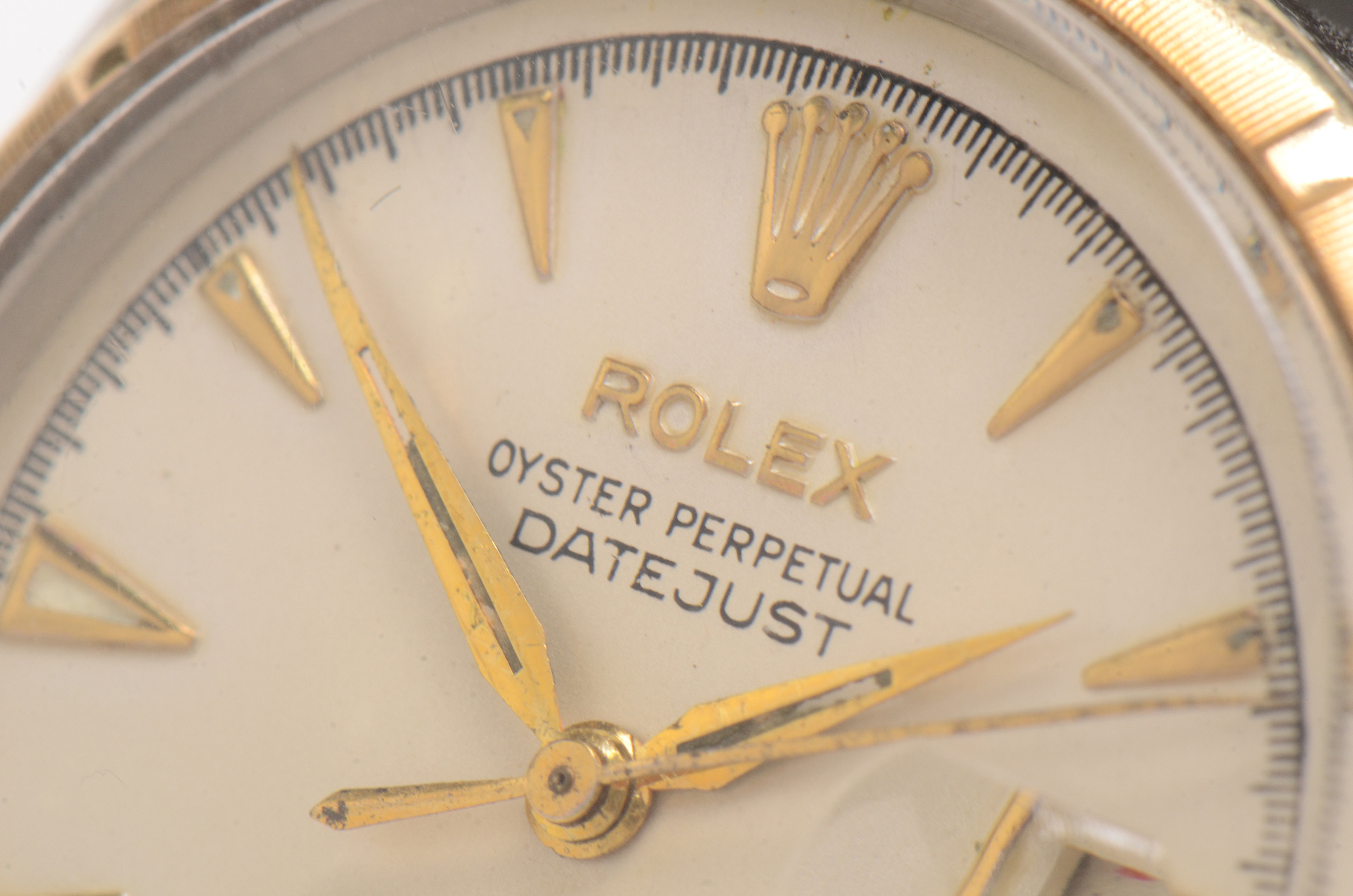 Vintage Rolex Datejust 14K Yellow Gold Stainless Steel Watch