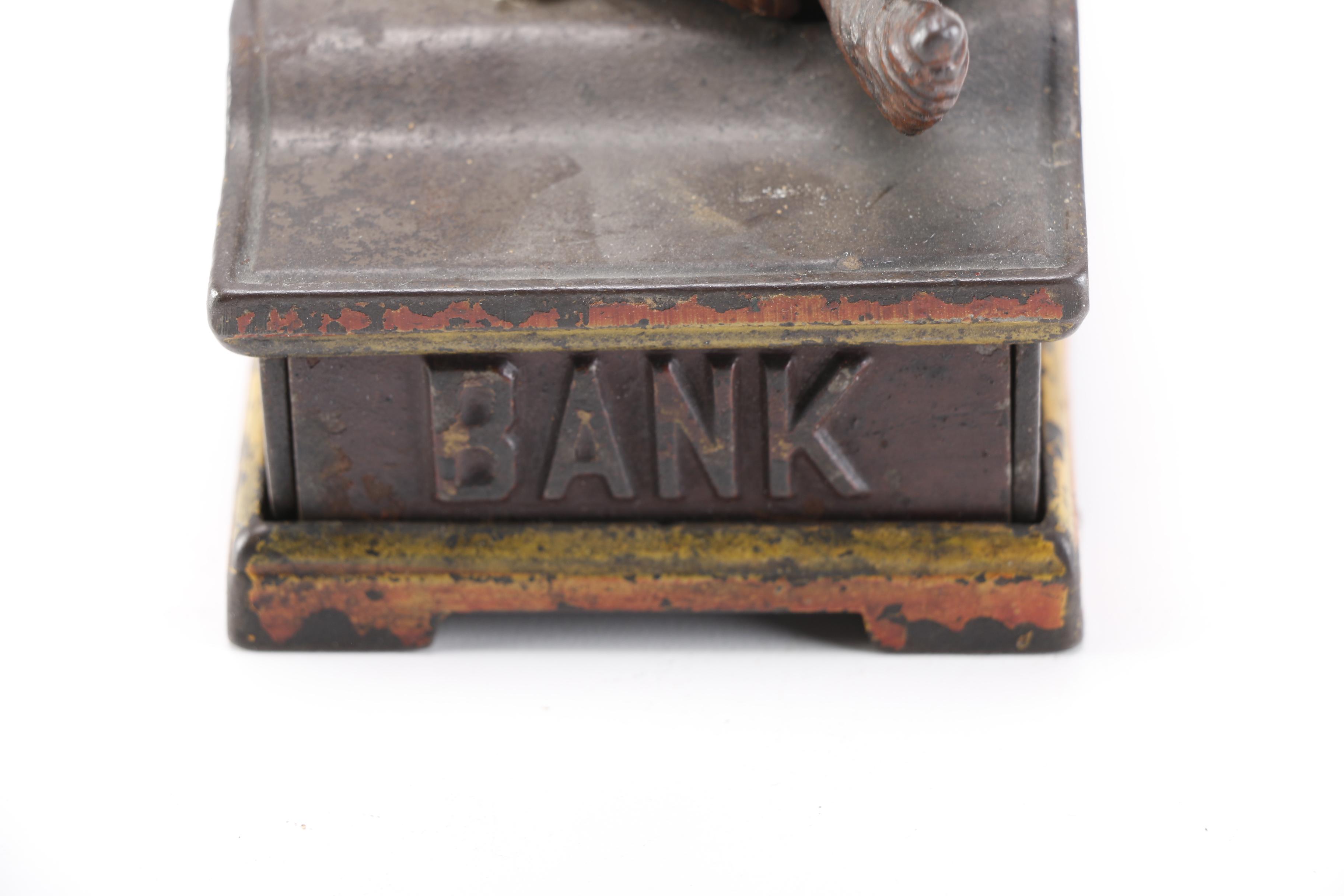 Antique Shepherd Hardware Co. "Speaking Dog" Cast Iron Toy Bank