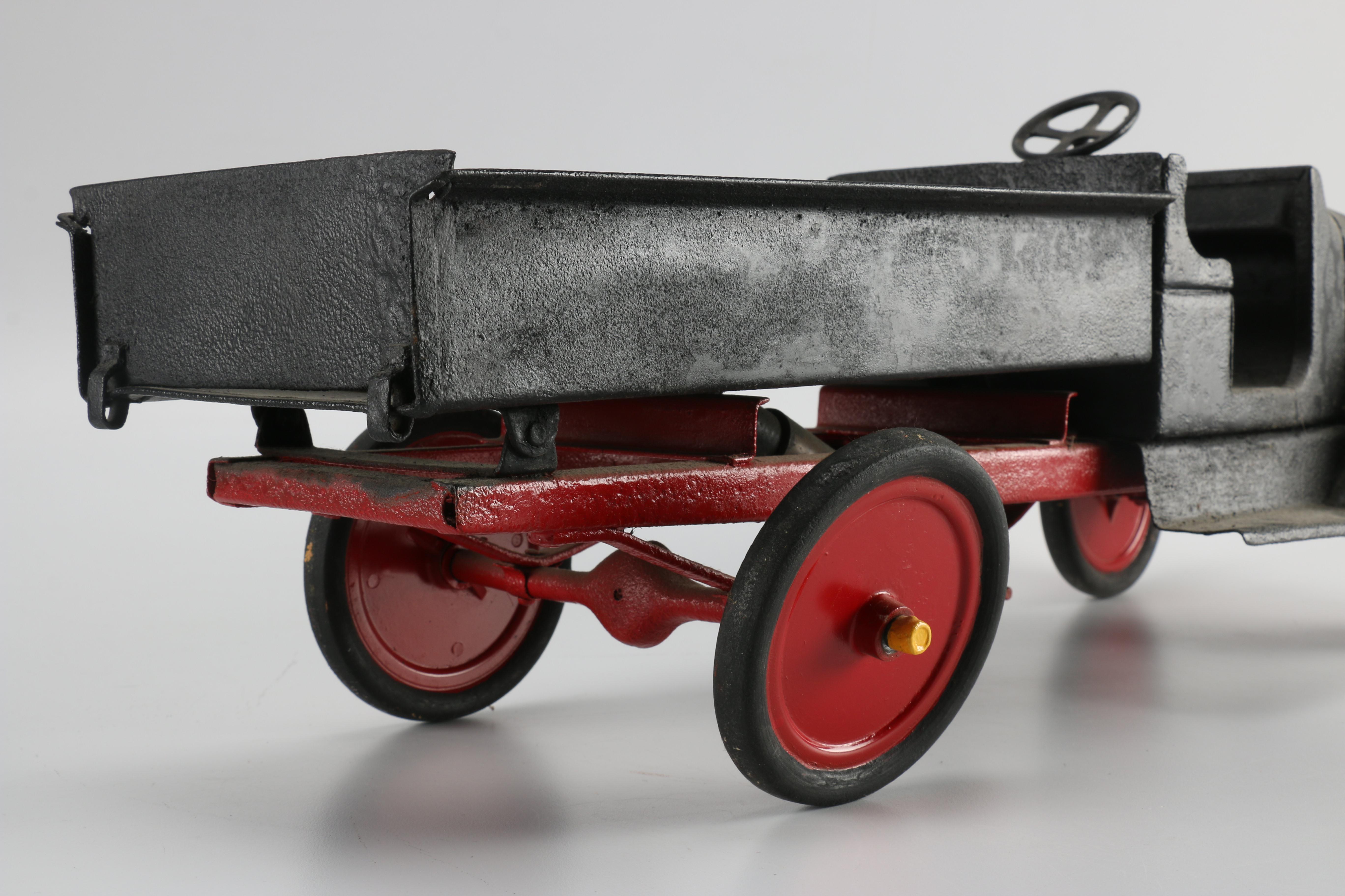 Black and Red Toy Truck