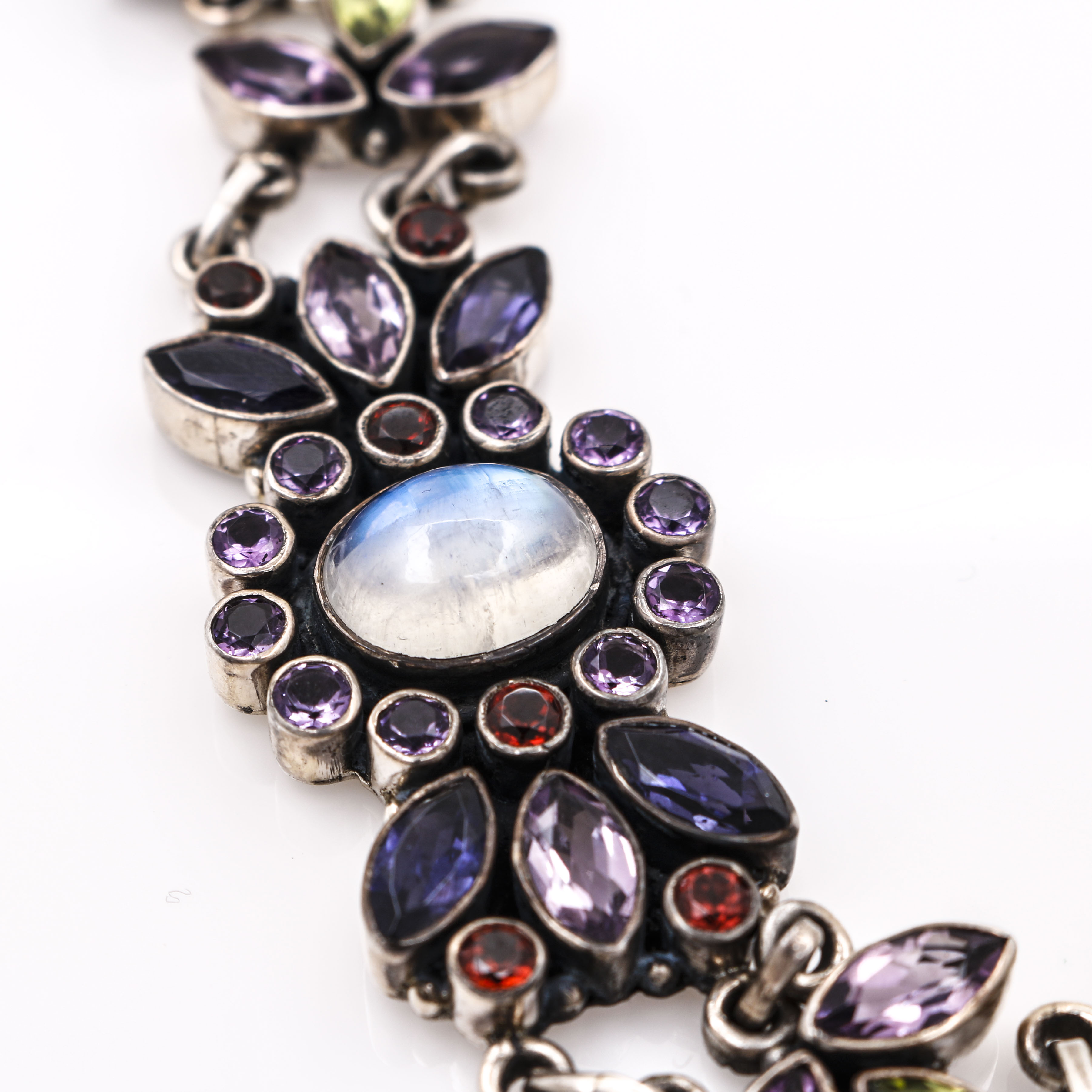 Nicky Butler Sterling Silver Multi-Gemstone Bracelet