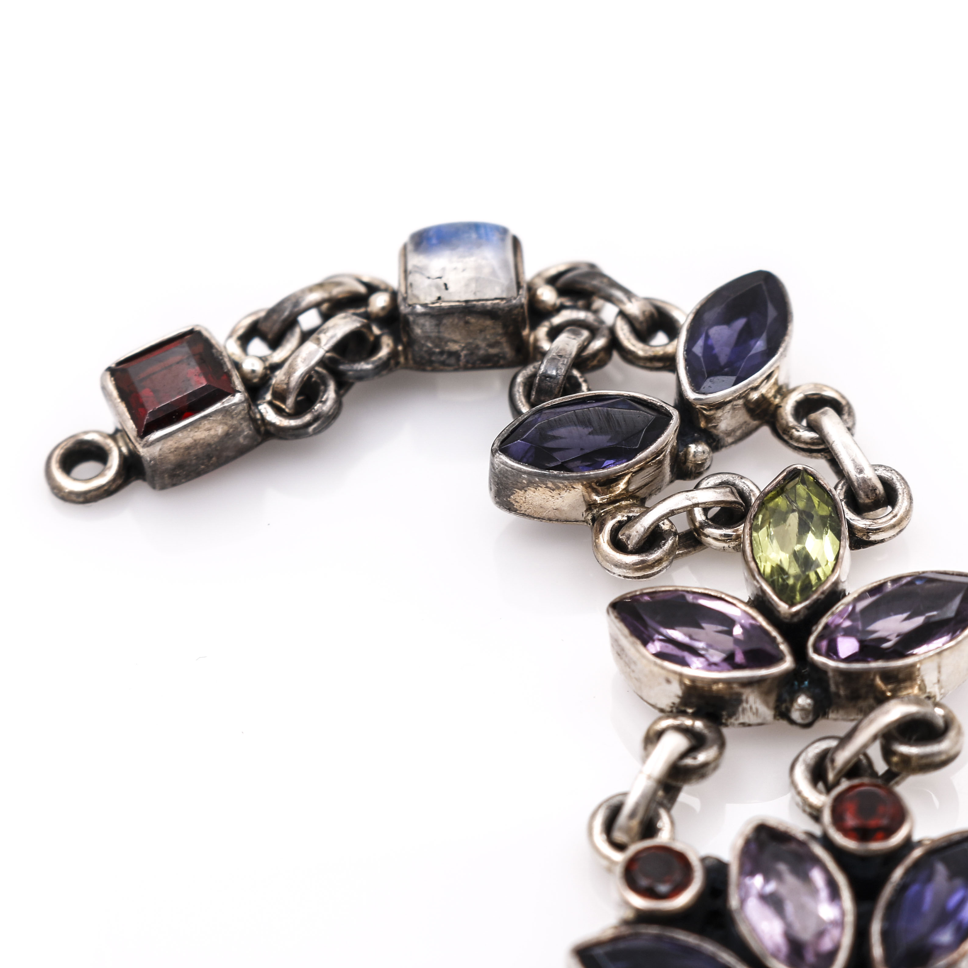 Nicky Butler Sterling Silver Multi-Gemstone Bracelet