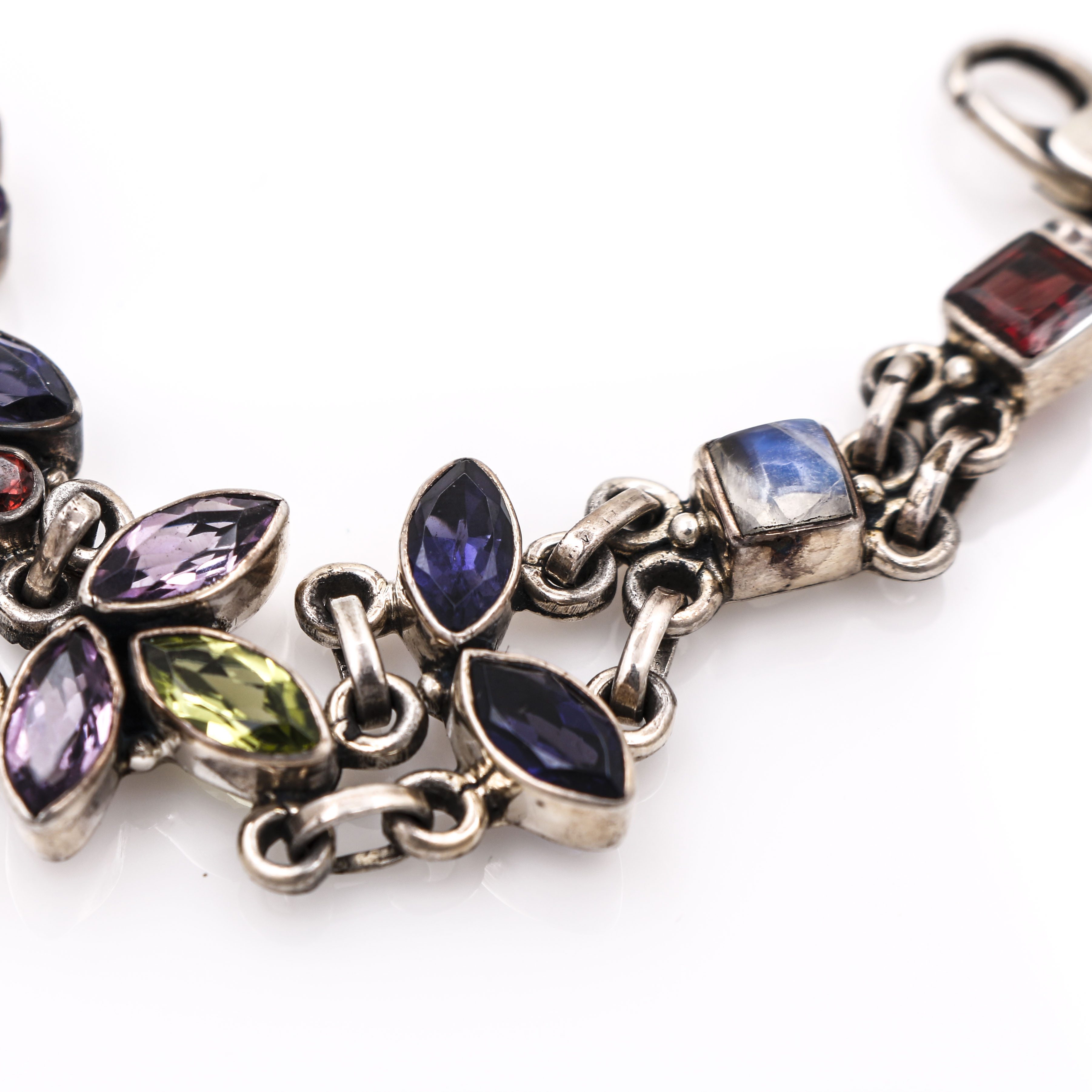Nicky Butler Sterling Silver Multi-Gemstone Bracelet