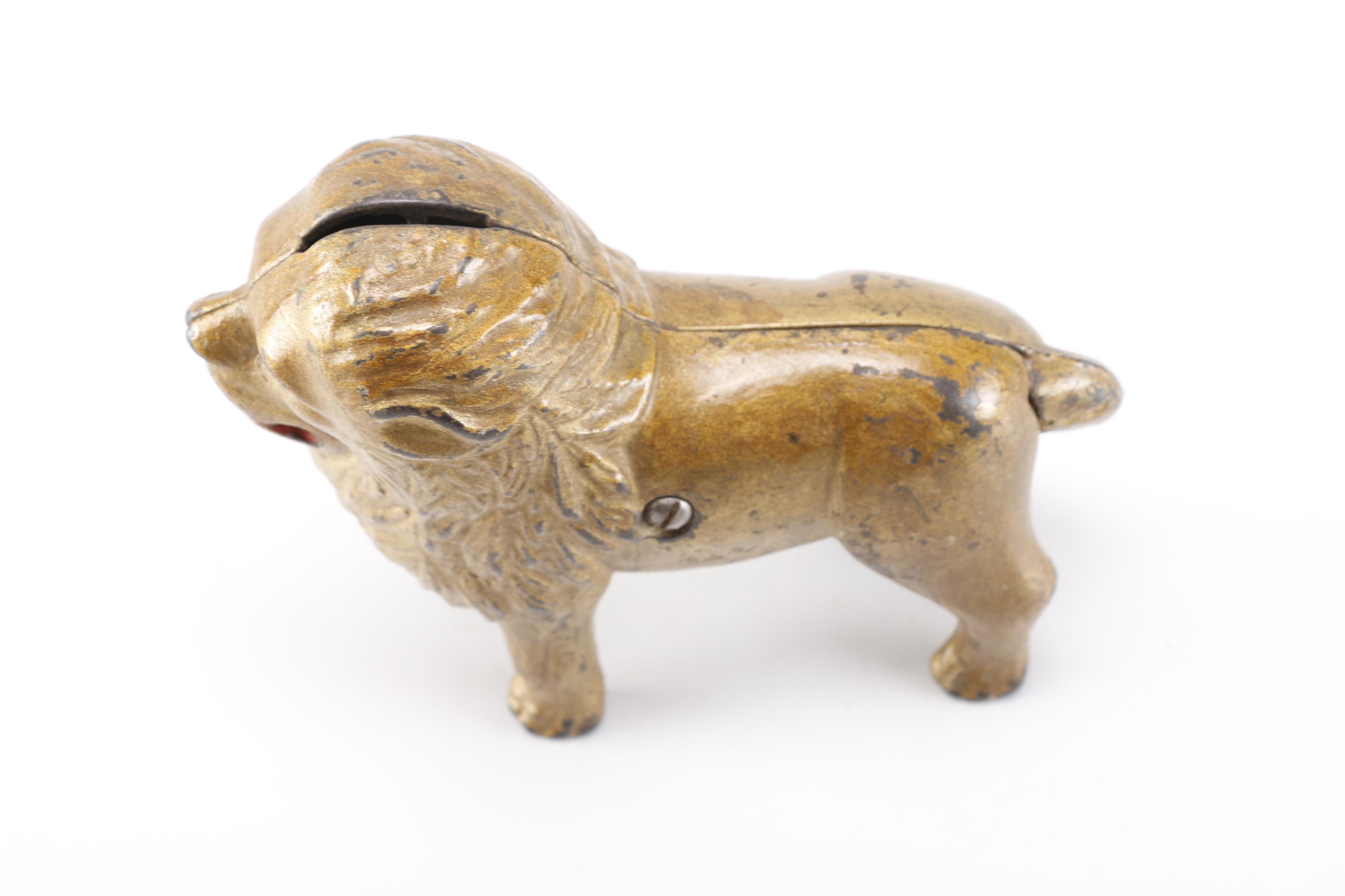 Cast Iron Lion Bank