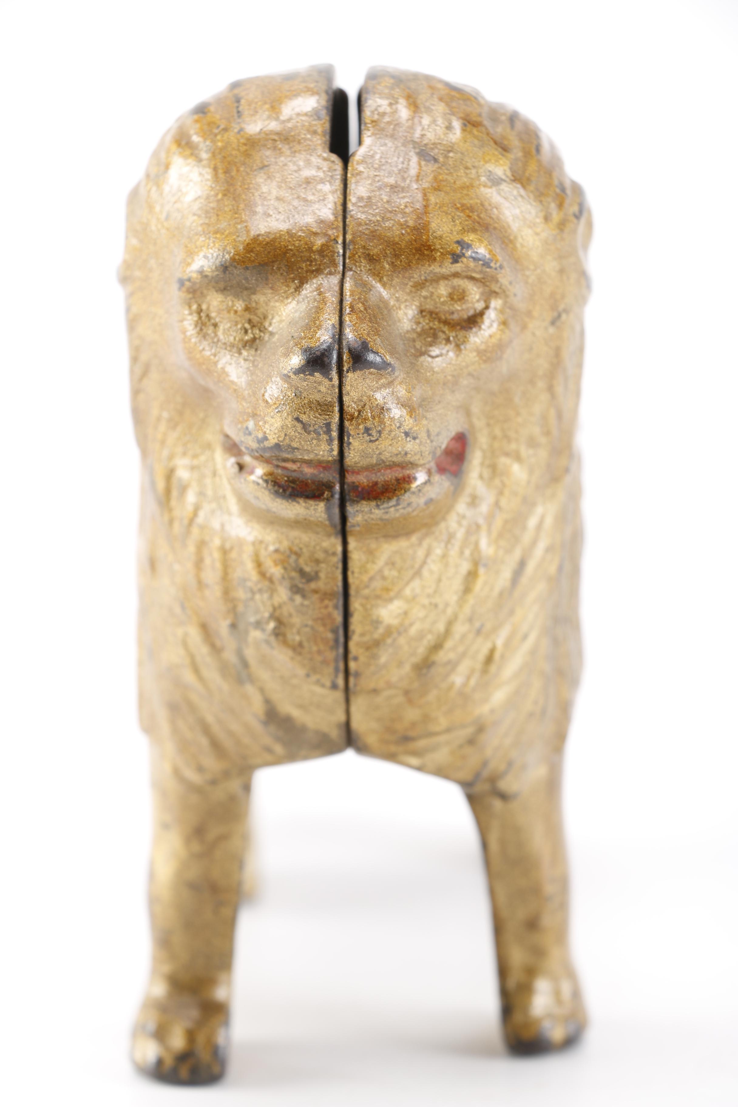 Cast Iron Lion Bank
