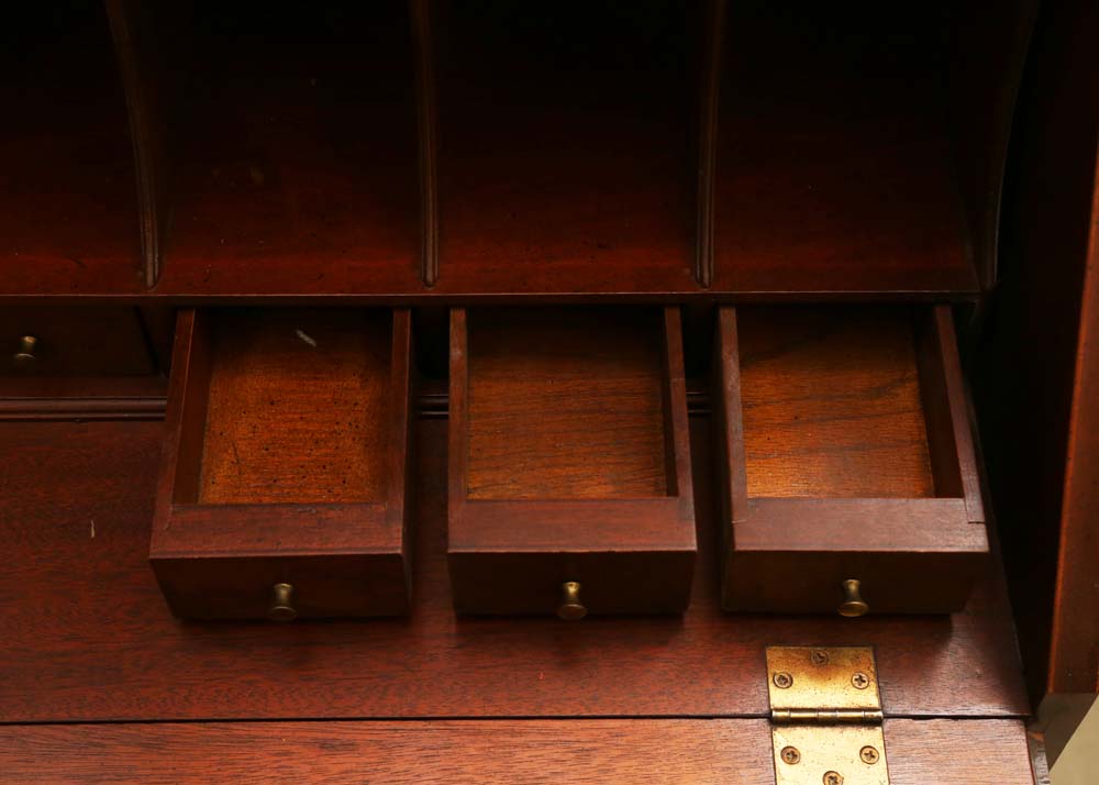 Vintage Hickory Chair Mahogany and Burlwood Secretary