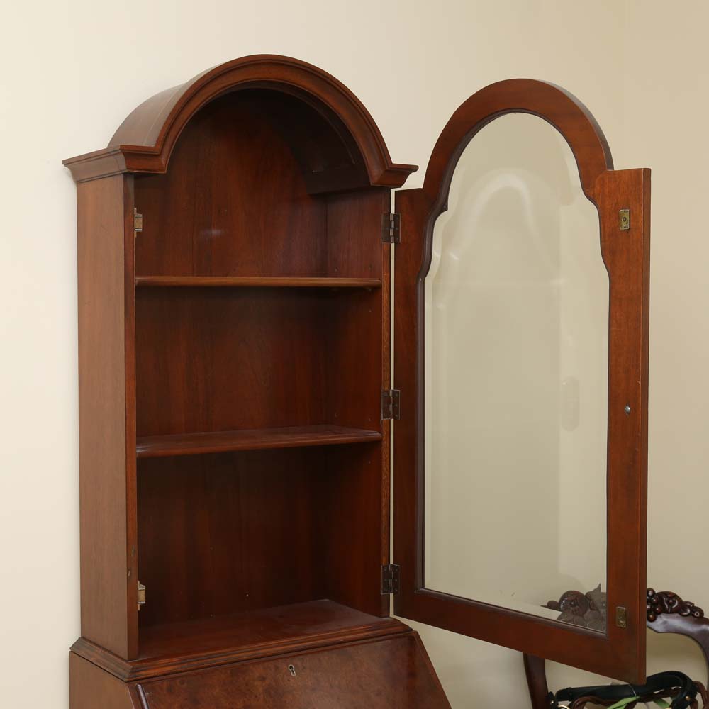 Vintage Hickory Chair Mahogany and Burlwood Secretary