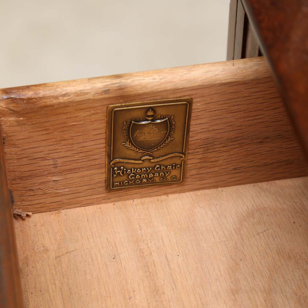 Vintage Hickory Chair Mahogany and Burlwood Secretary