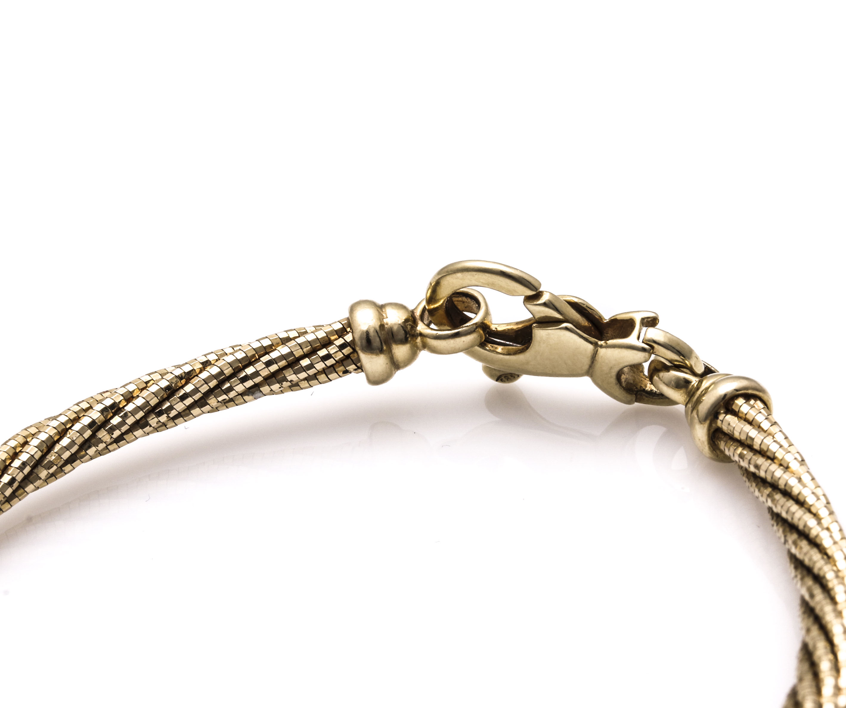 14K Yellow Gold Torsade Bracelet