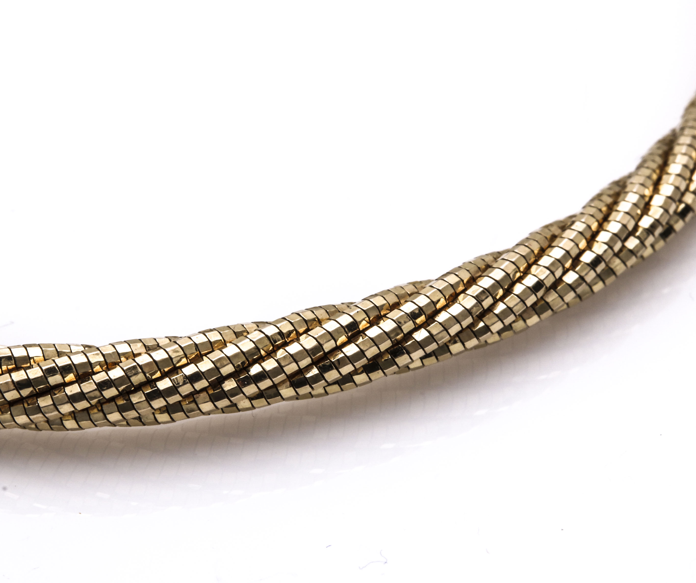 14K Yellow Gold Torsade Bracelet